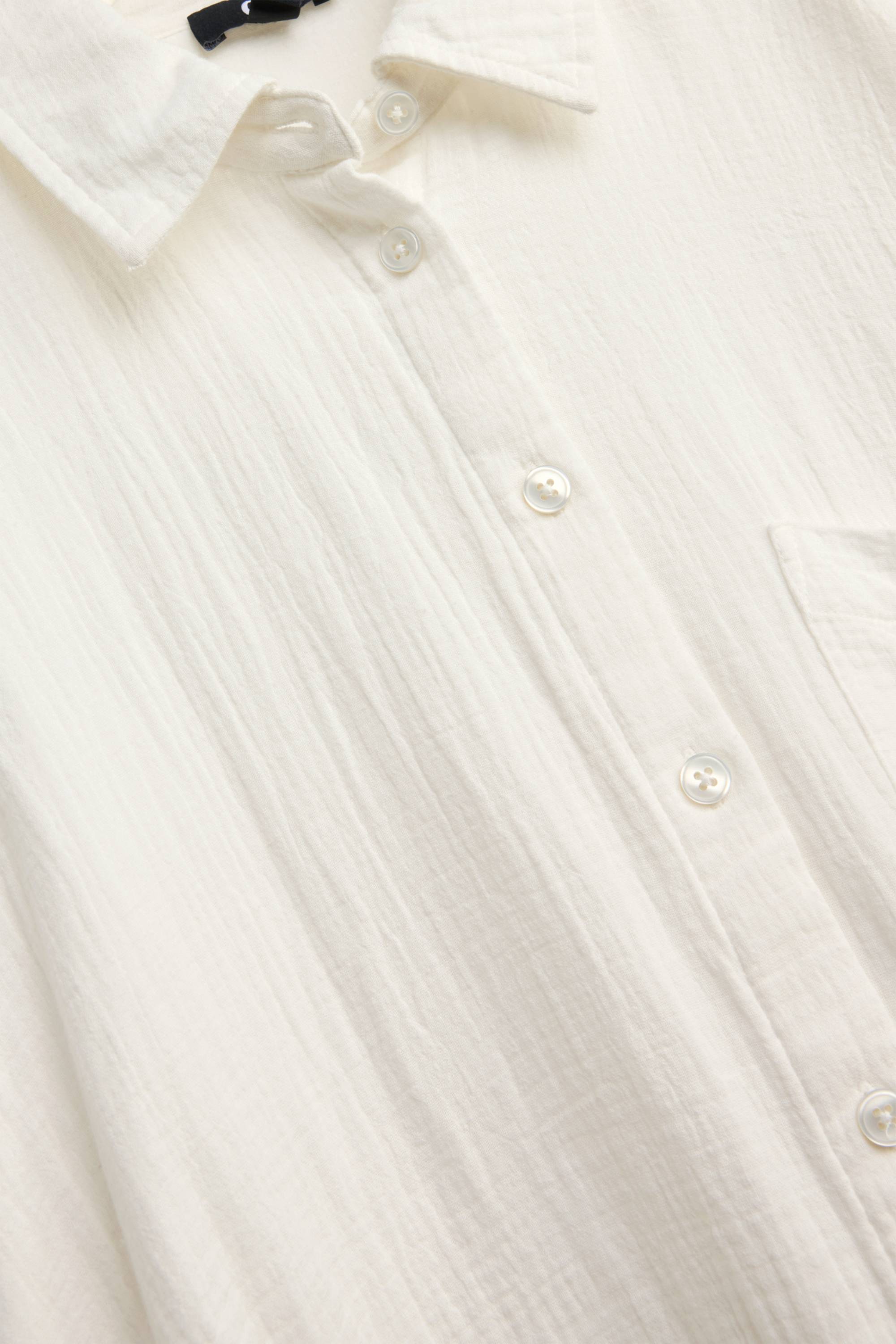Cheesecloth blouse cremewhite
