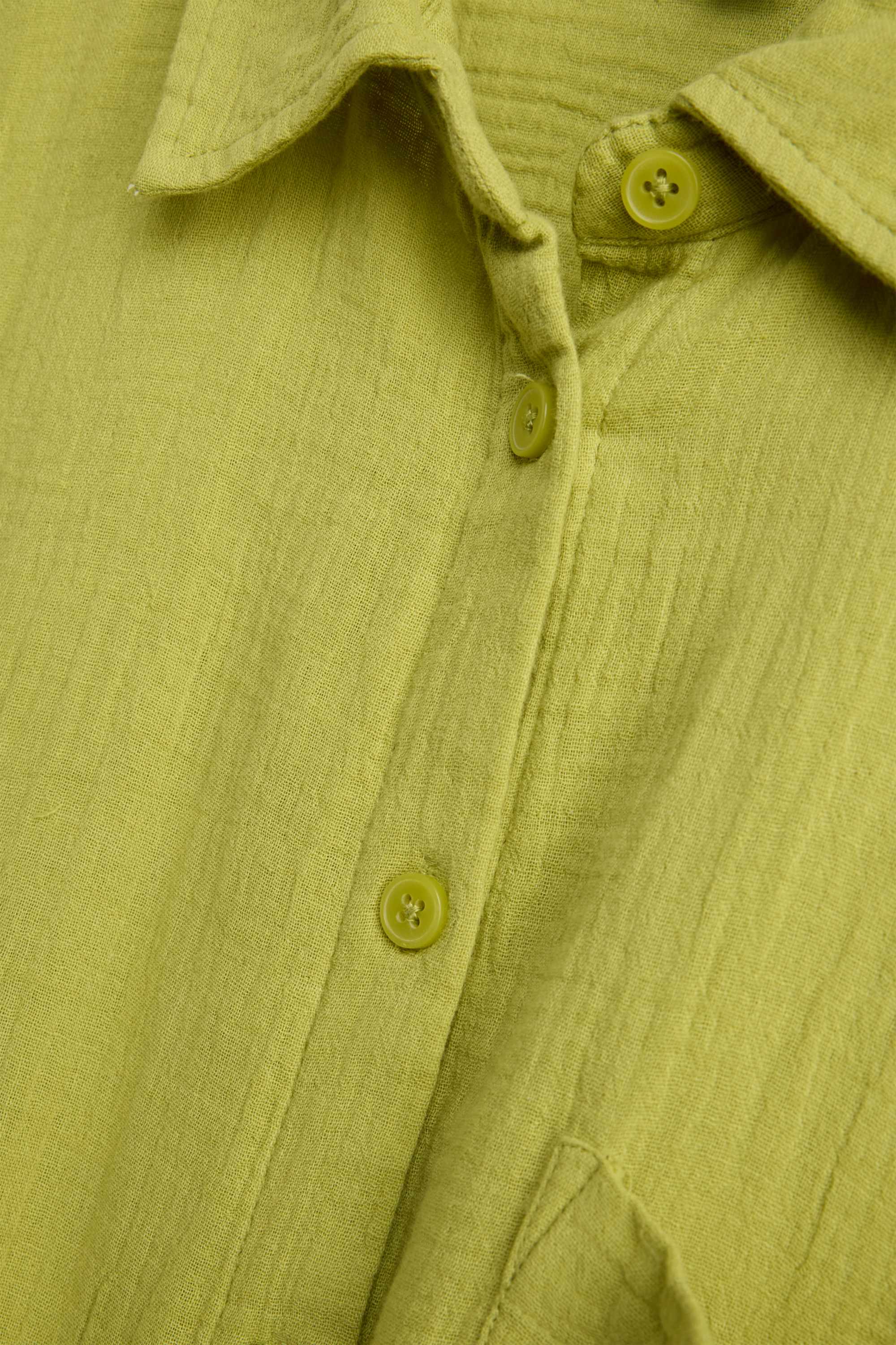 Cheesecloth blouse light green