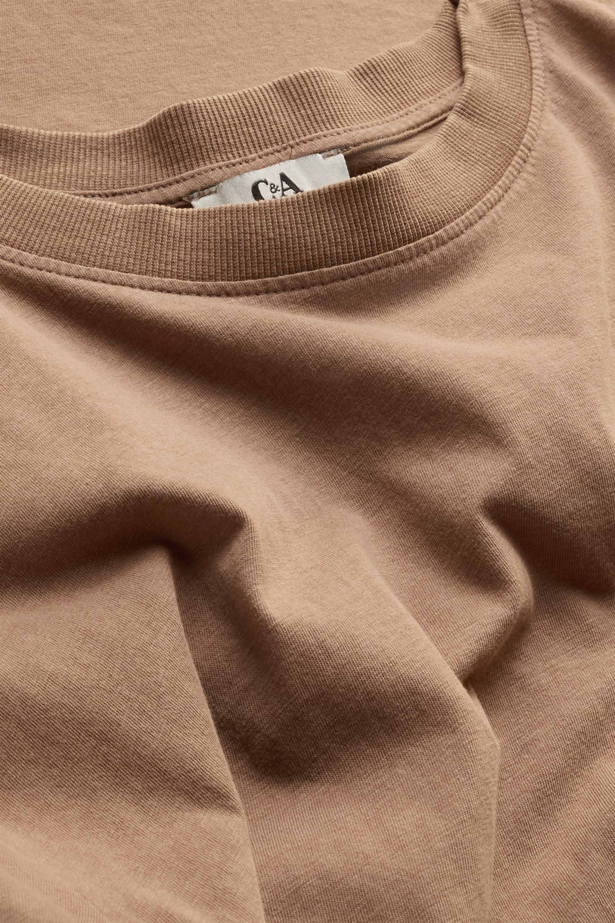 T-shirt dress light brown