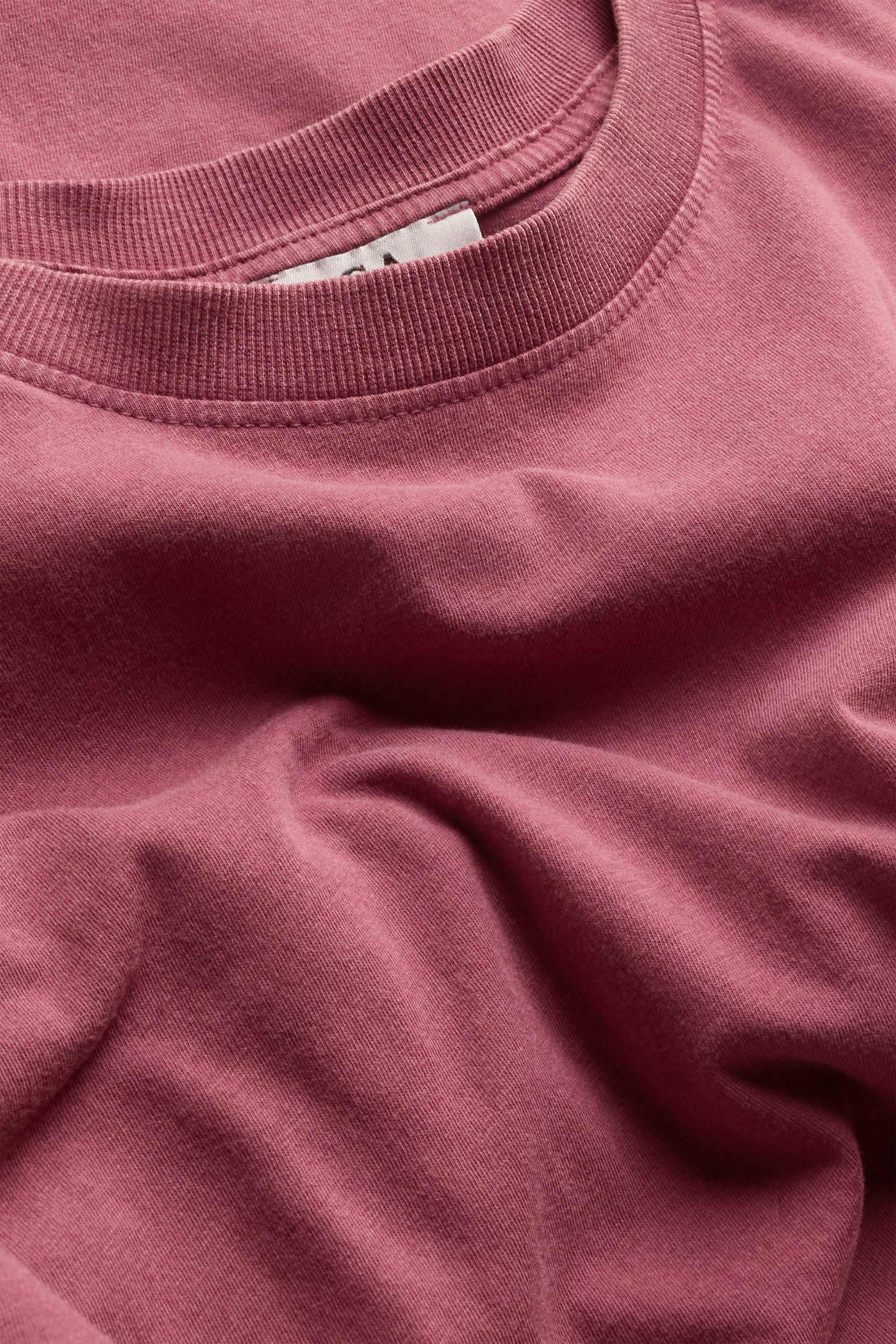 T-shirt dress dark red
