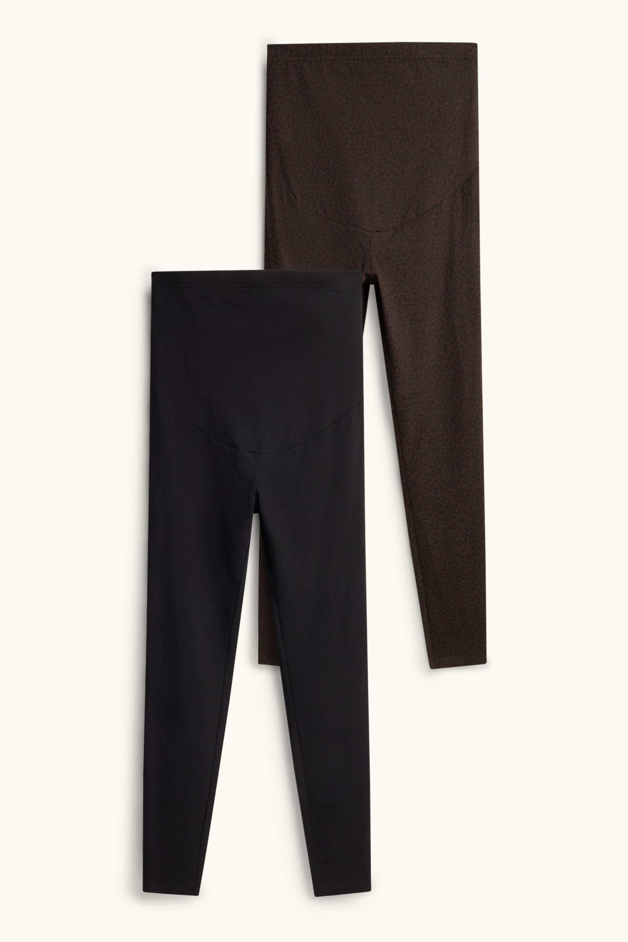 Multipack of 2 - maternity leggings brown