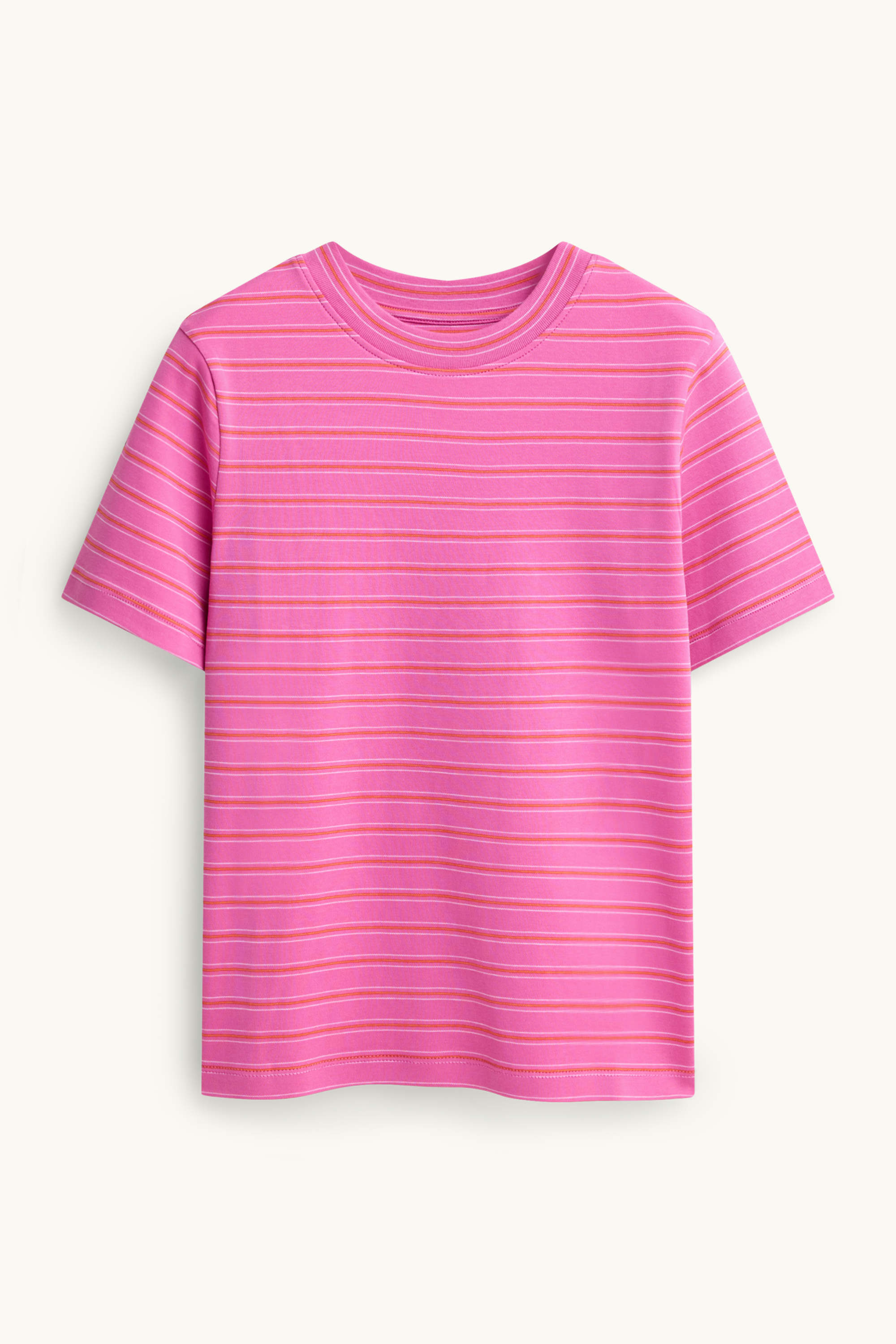 T-shirt - regular fit - striped pink