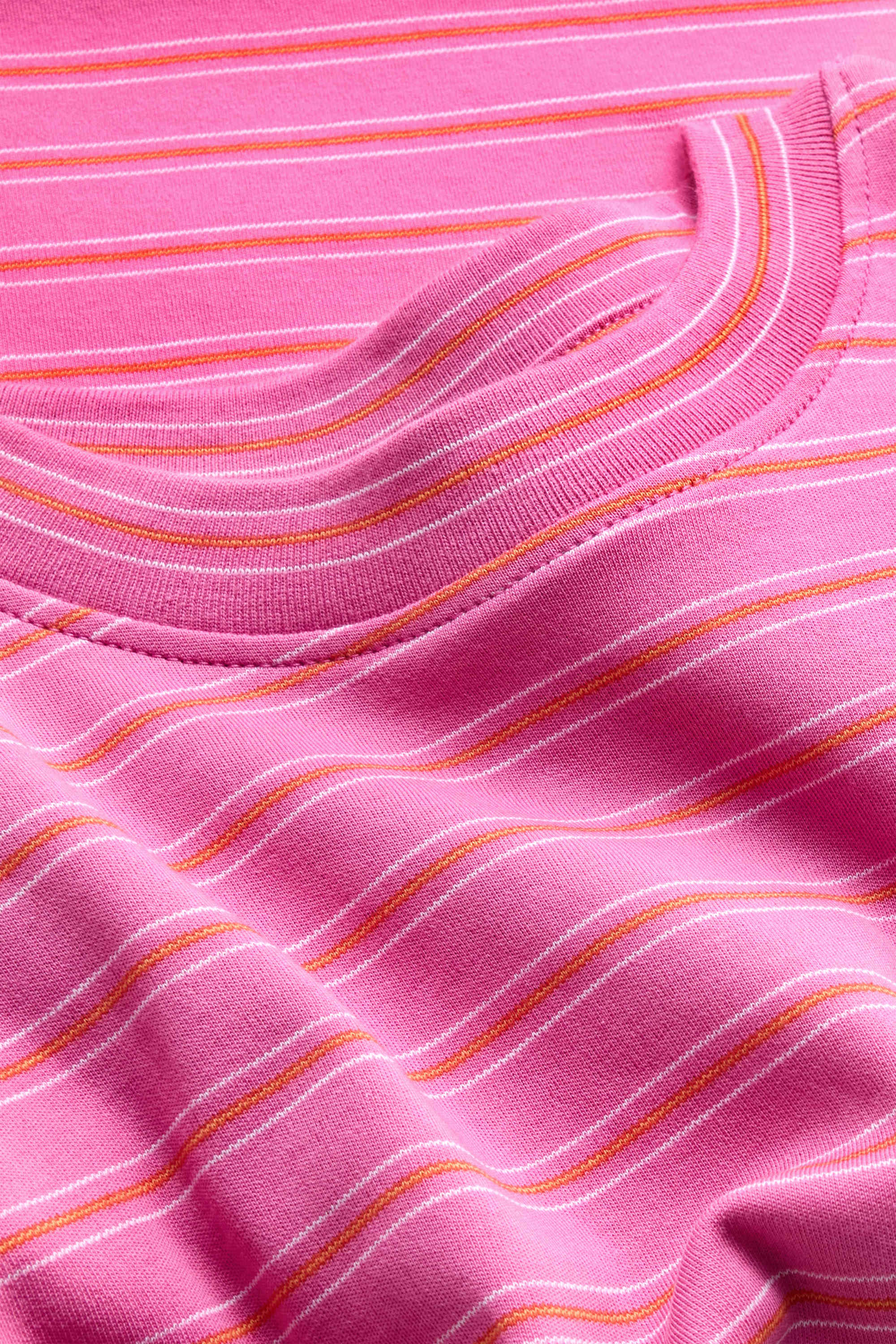 T-shirt - regular fit - striped pink