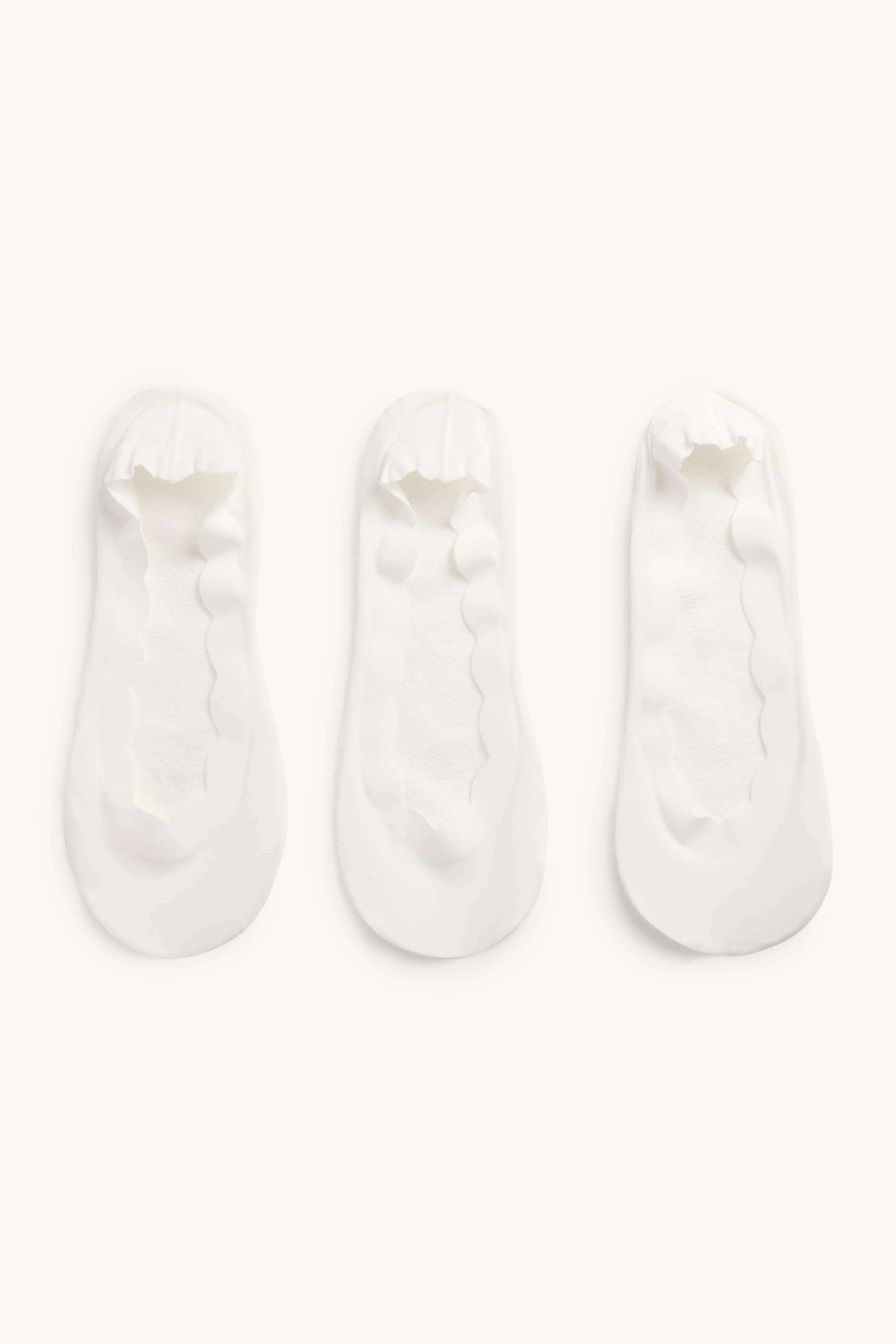 Multipack of 3 - footsies white
