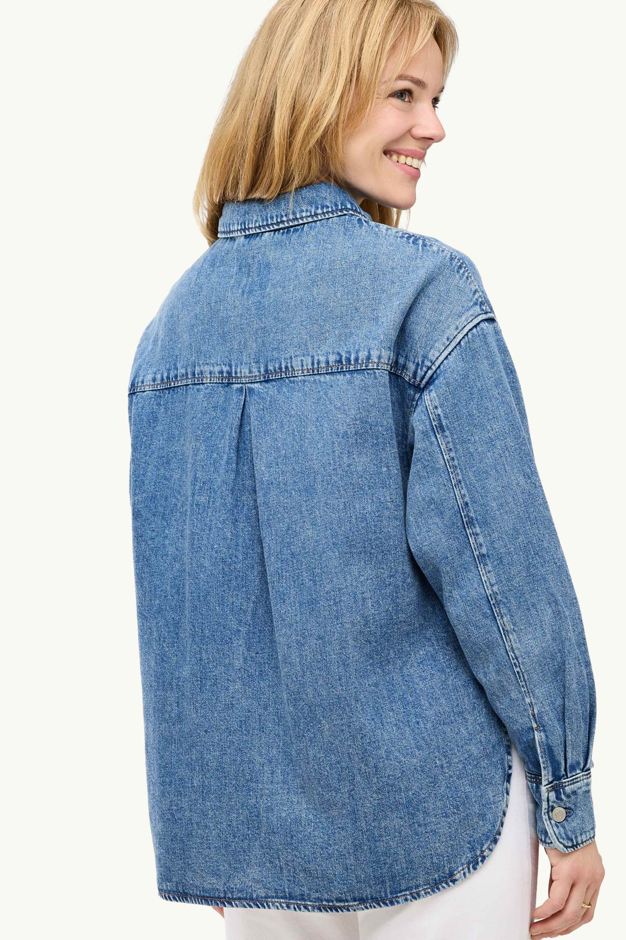 Denim shirt blouse blue denim
