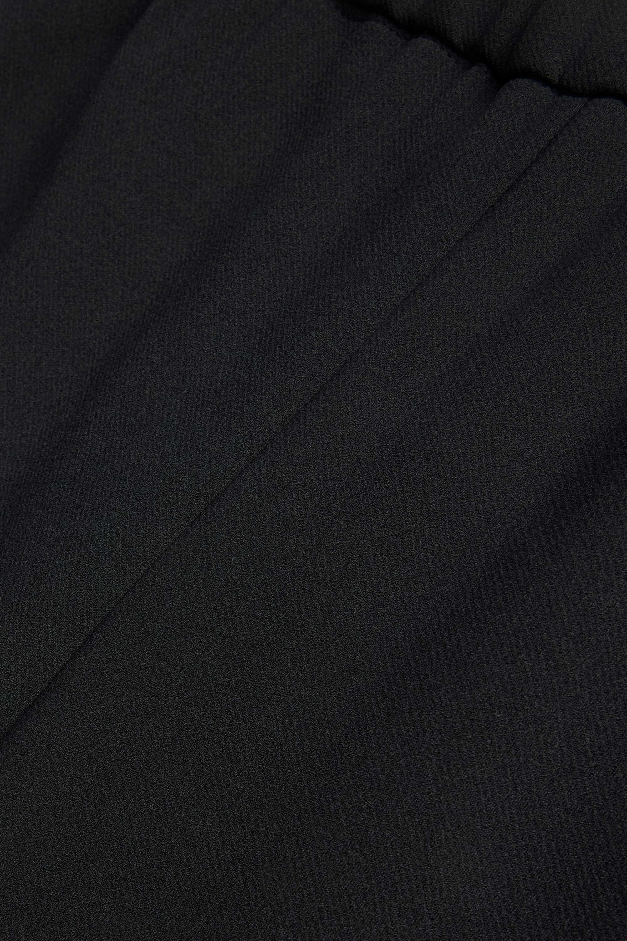 Business trousers - mid-rise waist - wide leg black