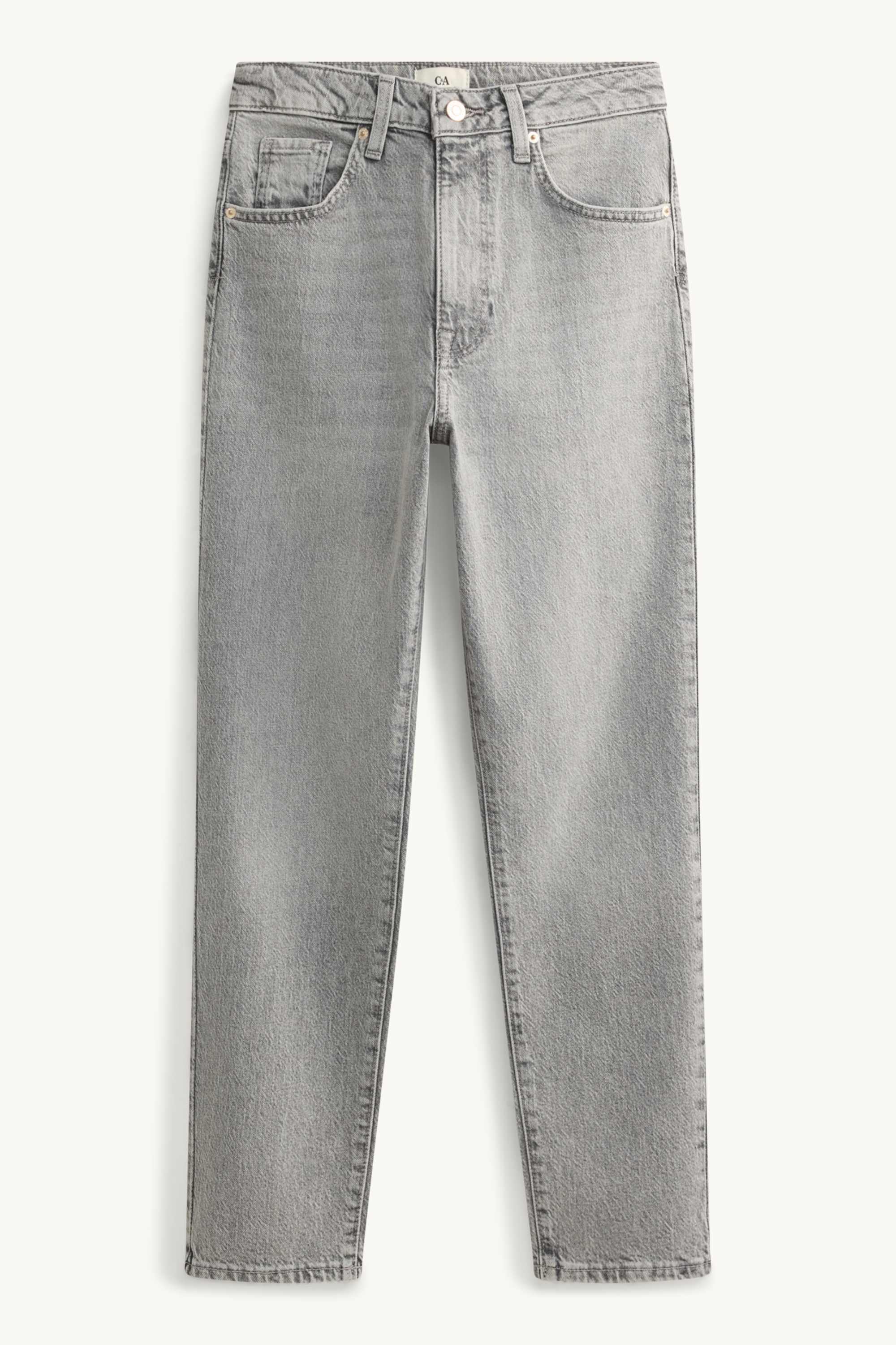 Mom jeans - high waist - LYCRA® denim-gray