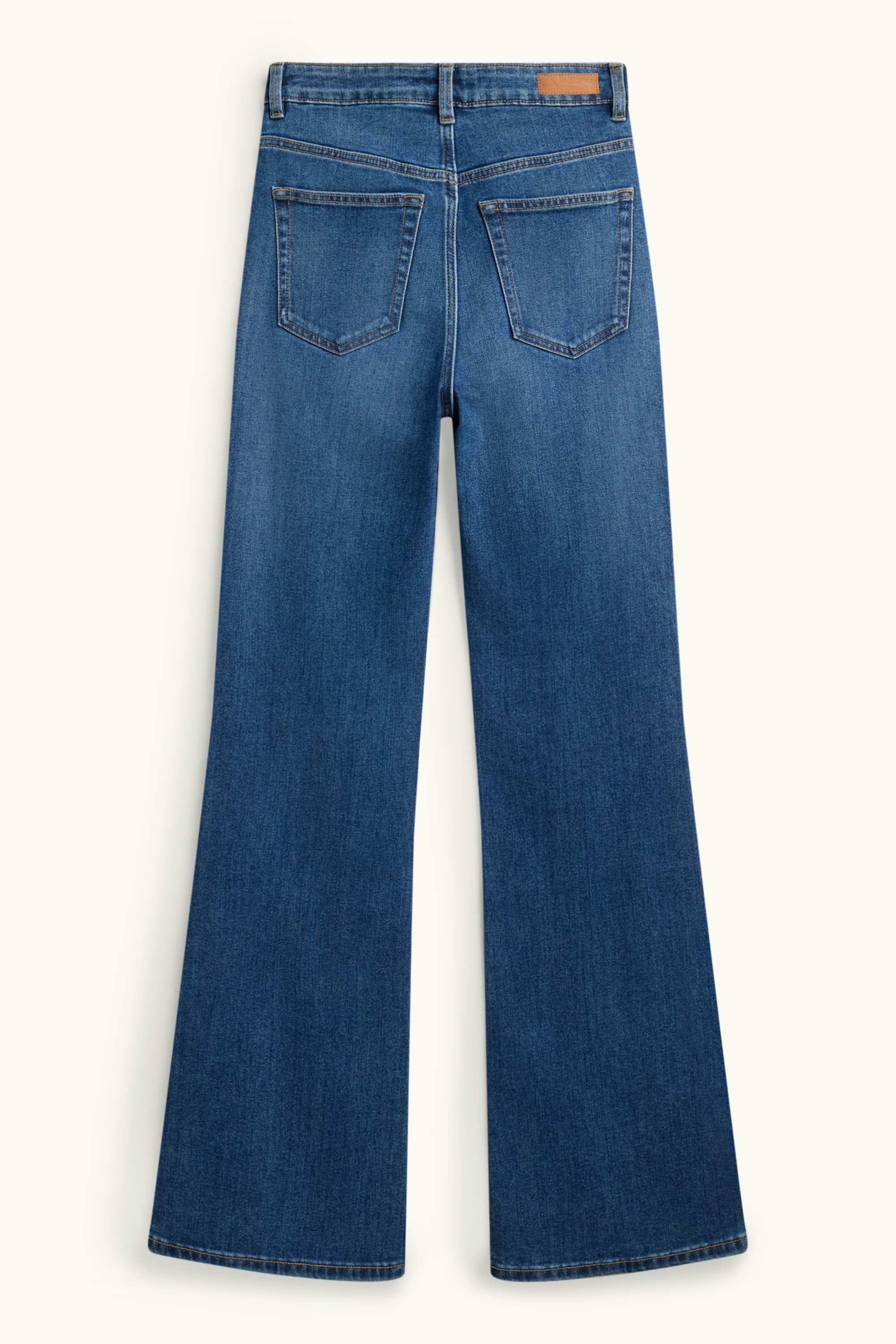 Flared jeans - high waist blue denim (2)
