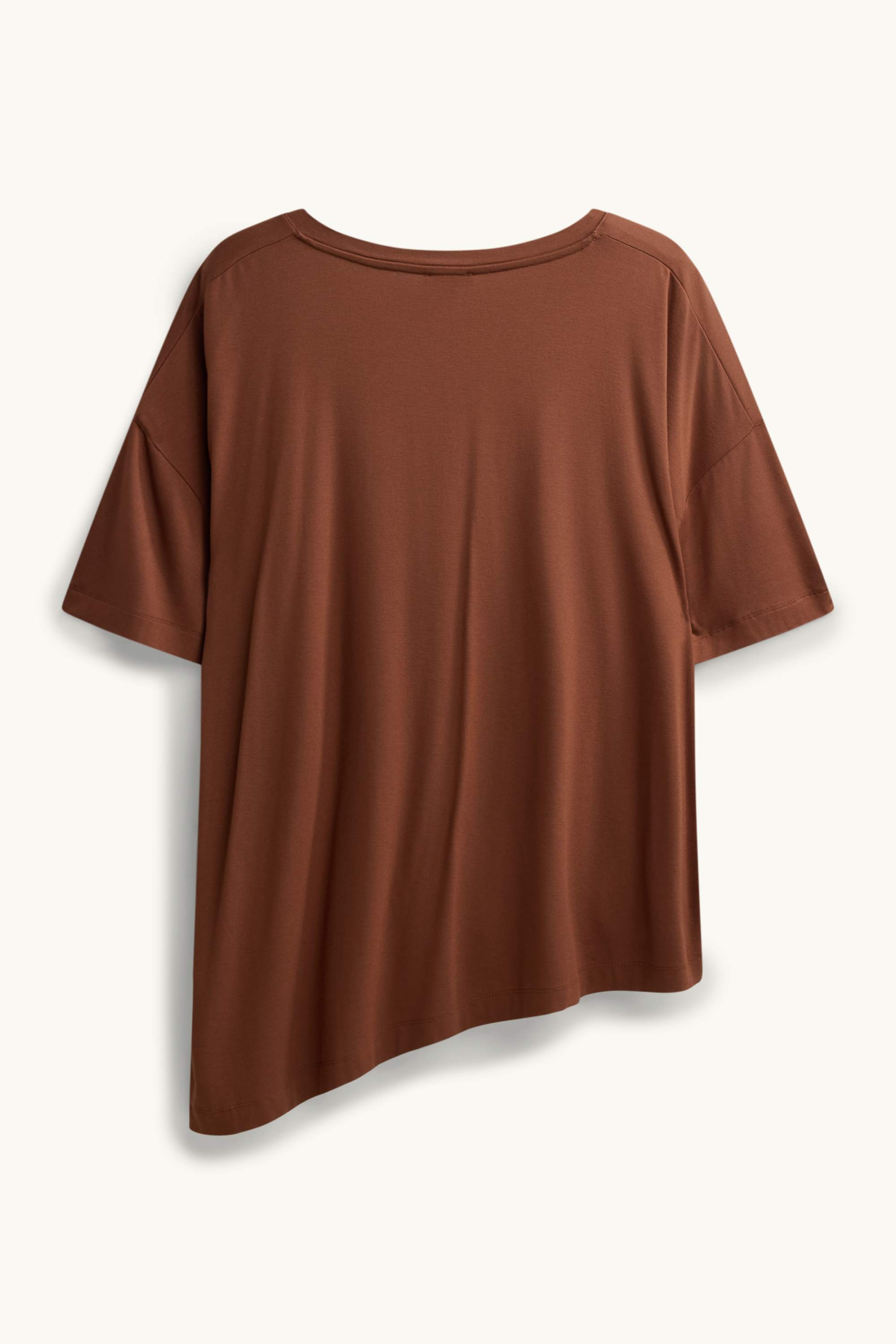 V-neck T-shirt - relaxed fit rust