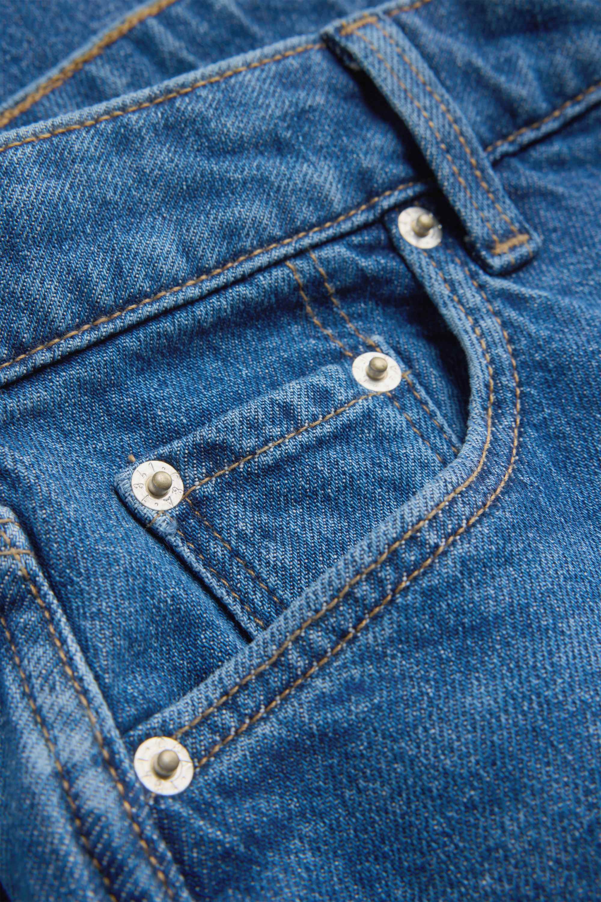 Barrel jeans - high waist blue denim