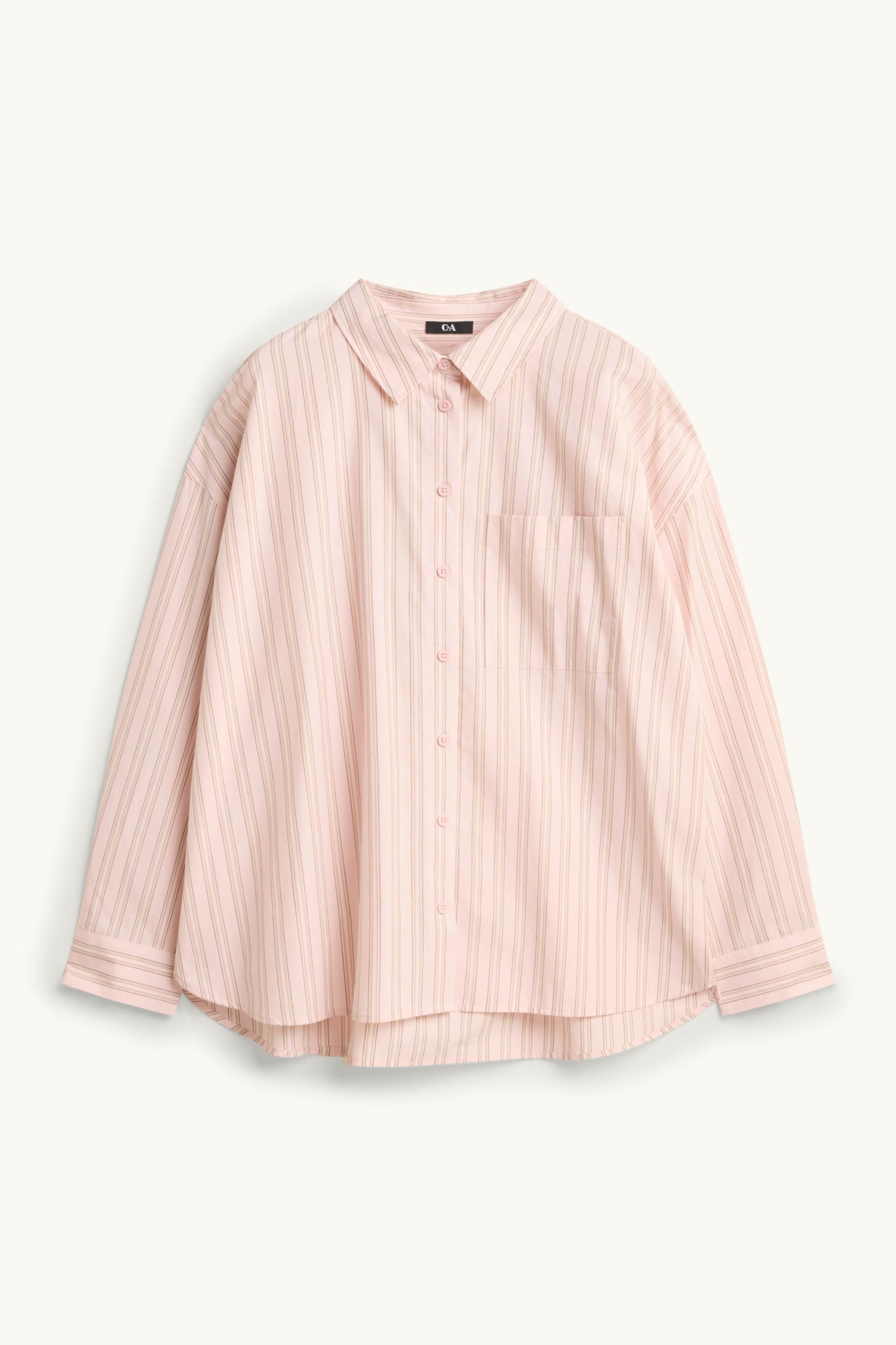 Shirt blouse - striped rose