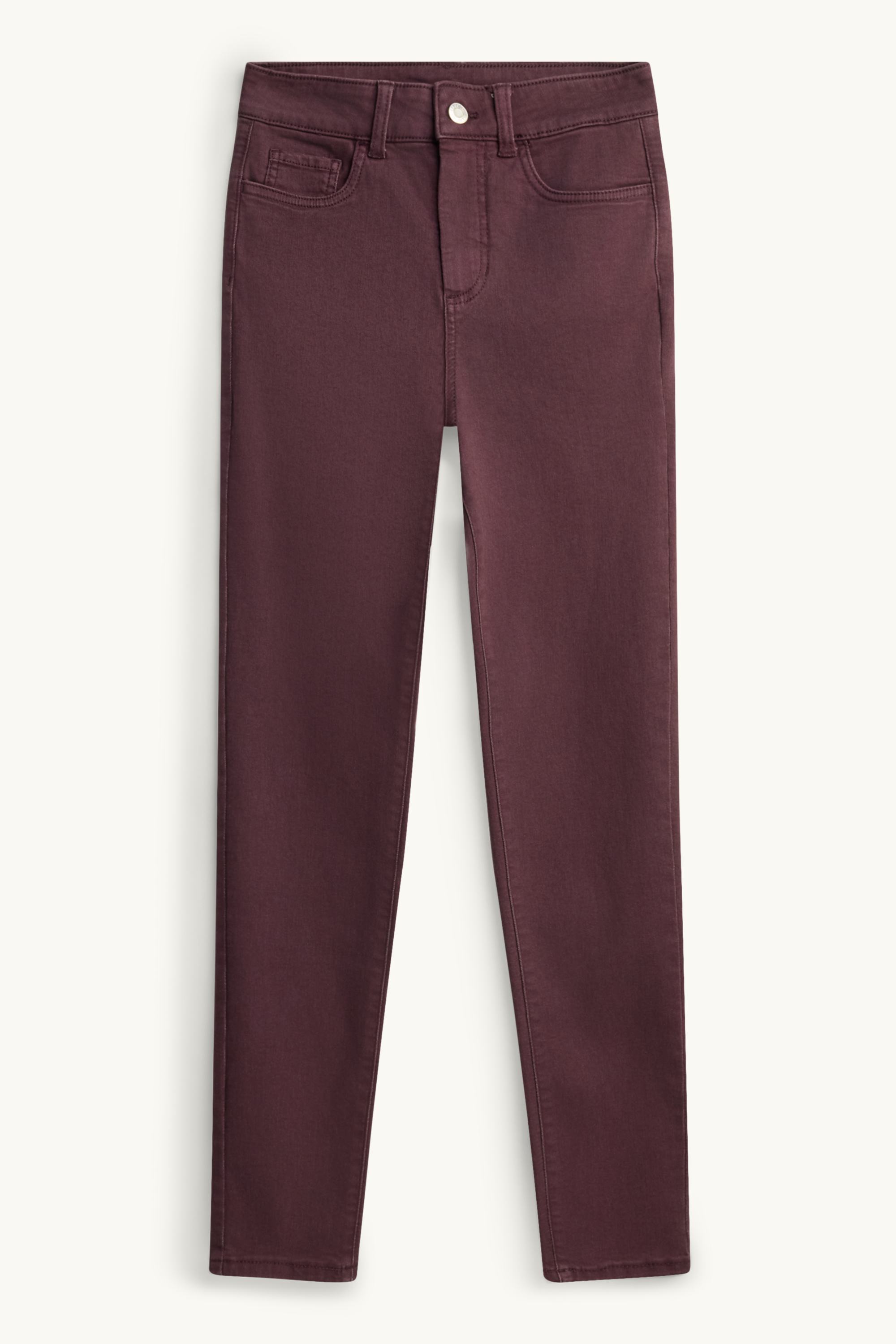 Jegging jeans - high waist bordeaux