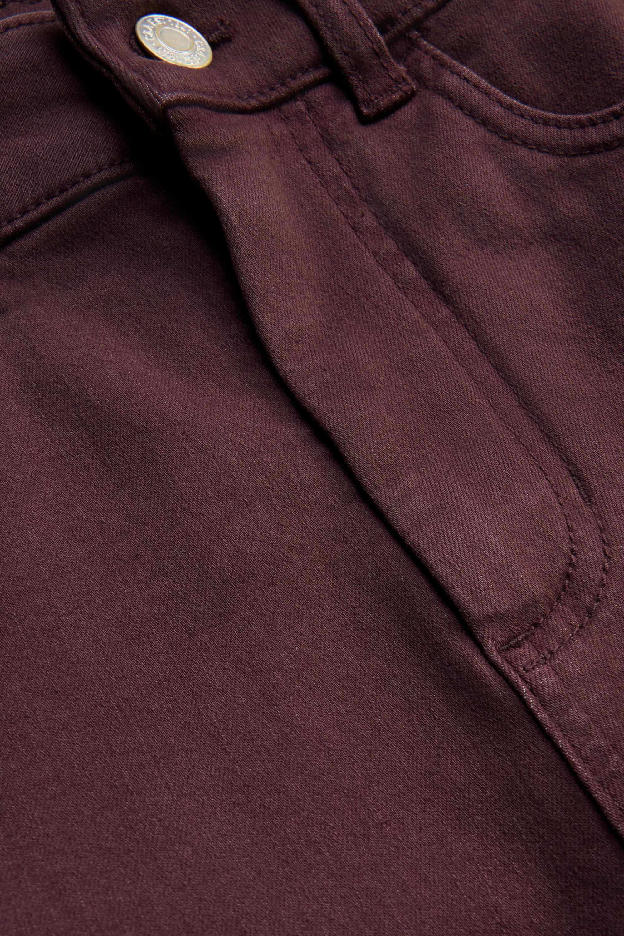 Jegging jeans - high waist bordeaux