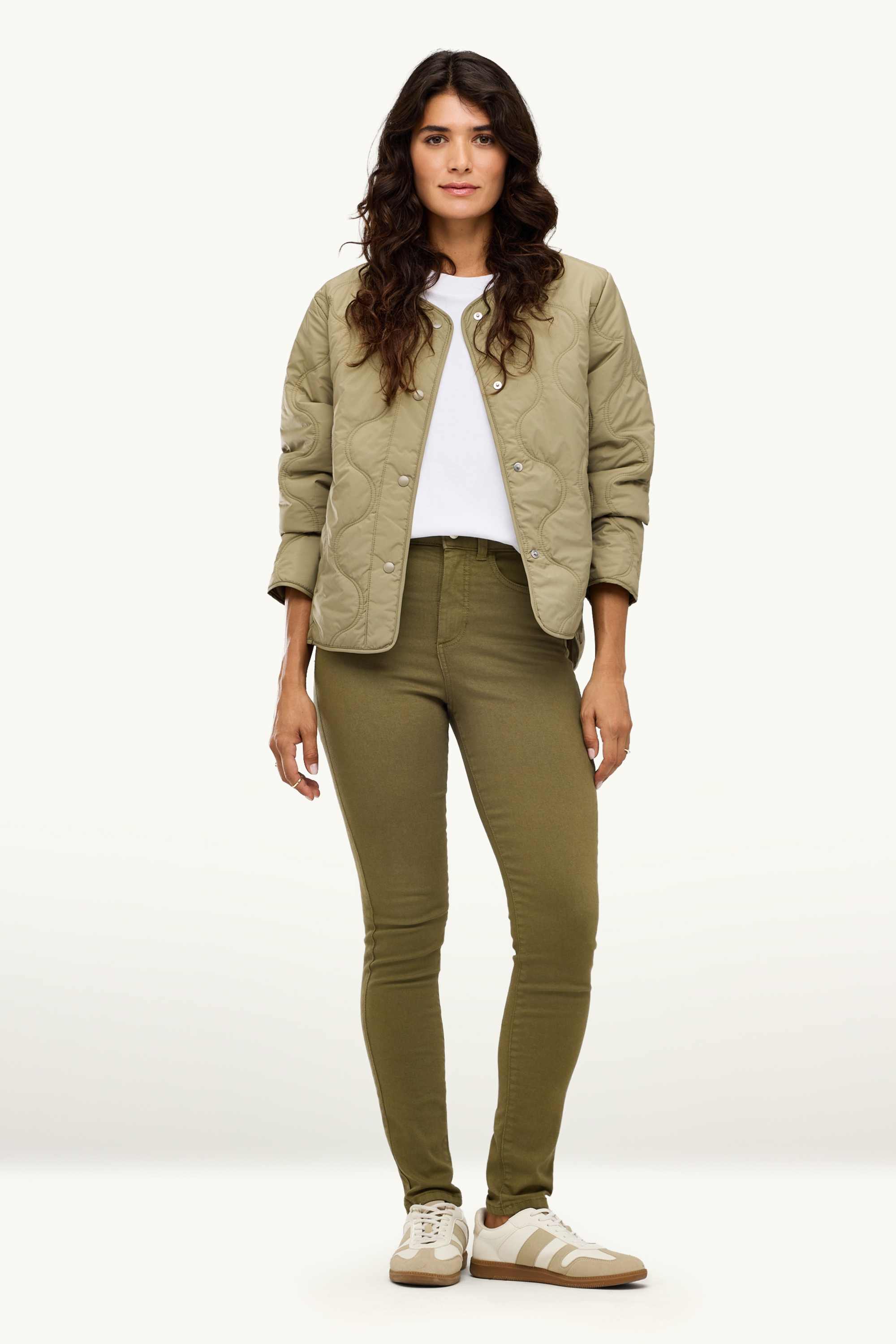 Jegging jeans - high waist khaki