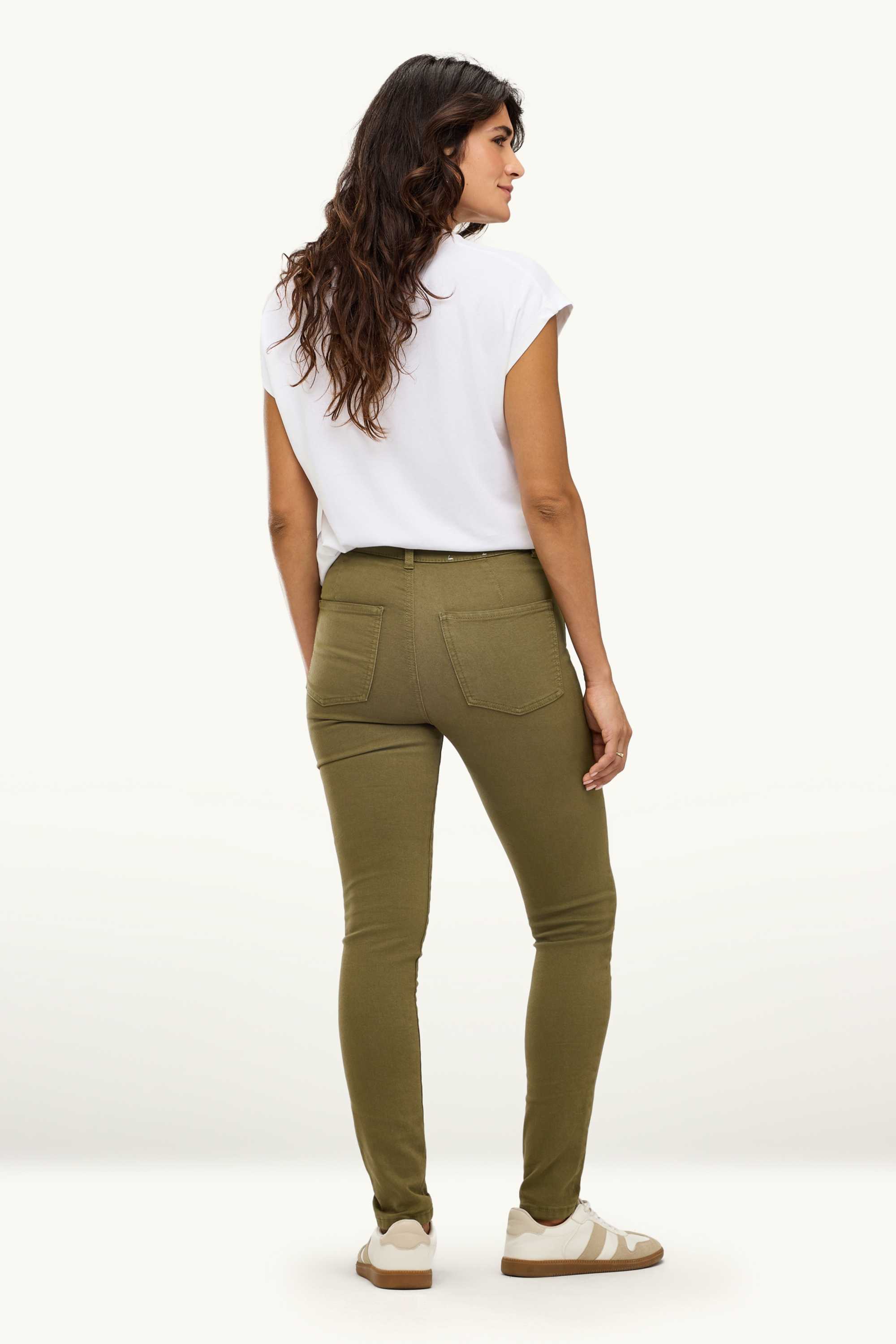 Jegging jeans - high waist khaki