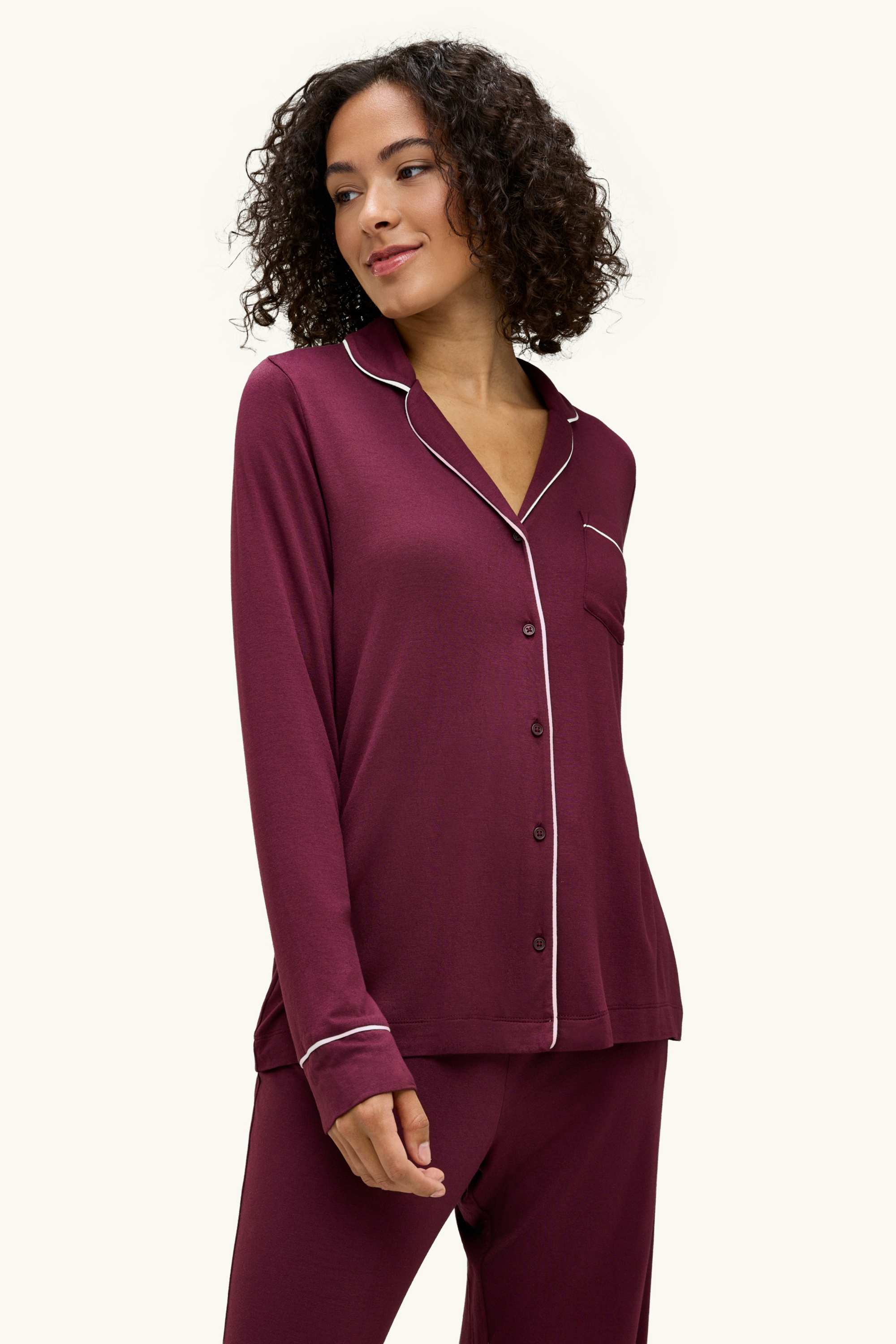 Viscose pyjamas bordeaux