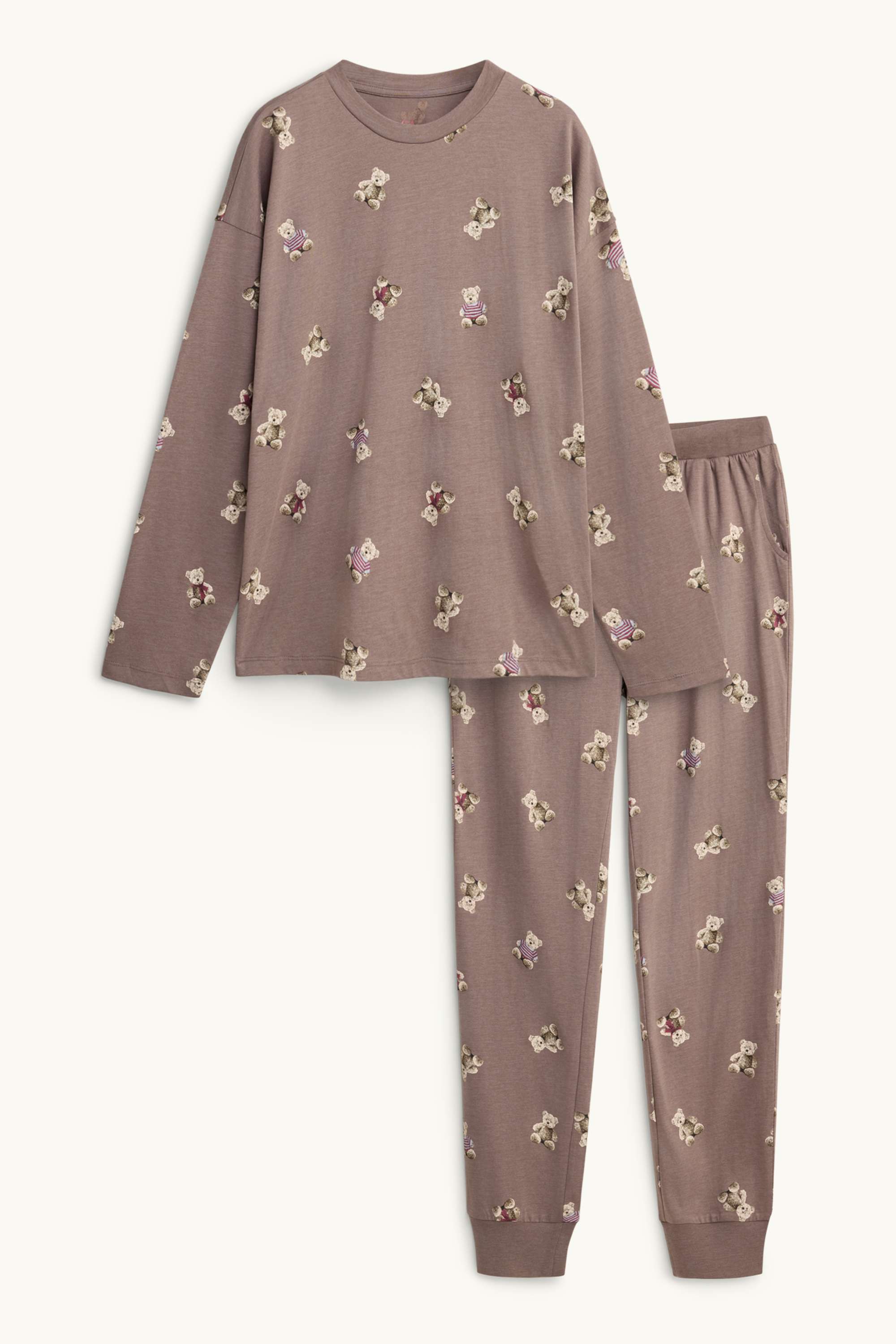 Pyjamas - patterned brown