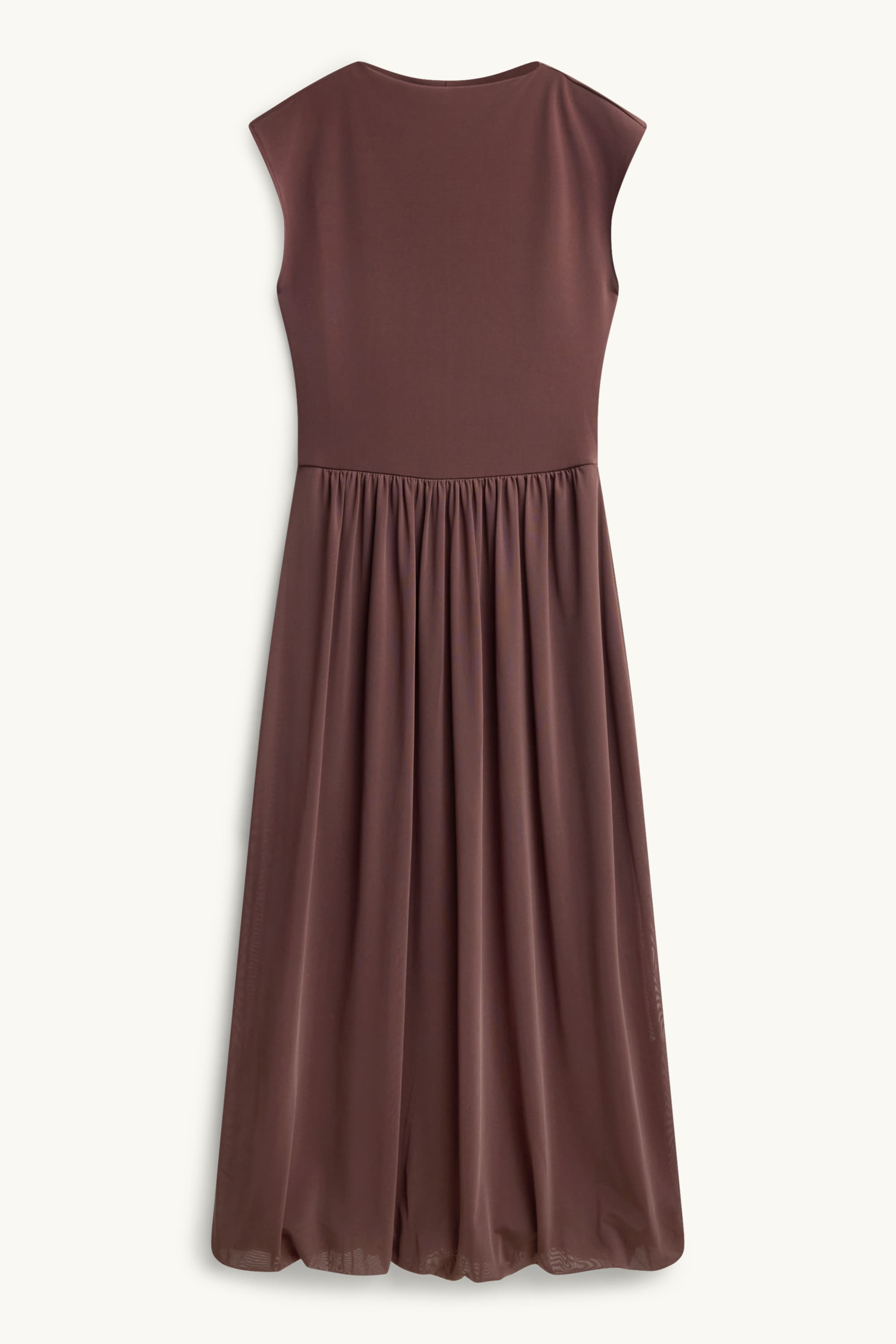 Dress - straight fit brown