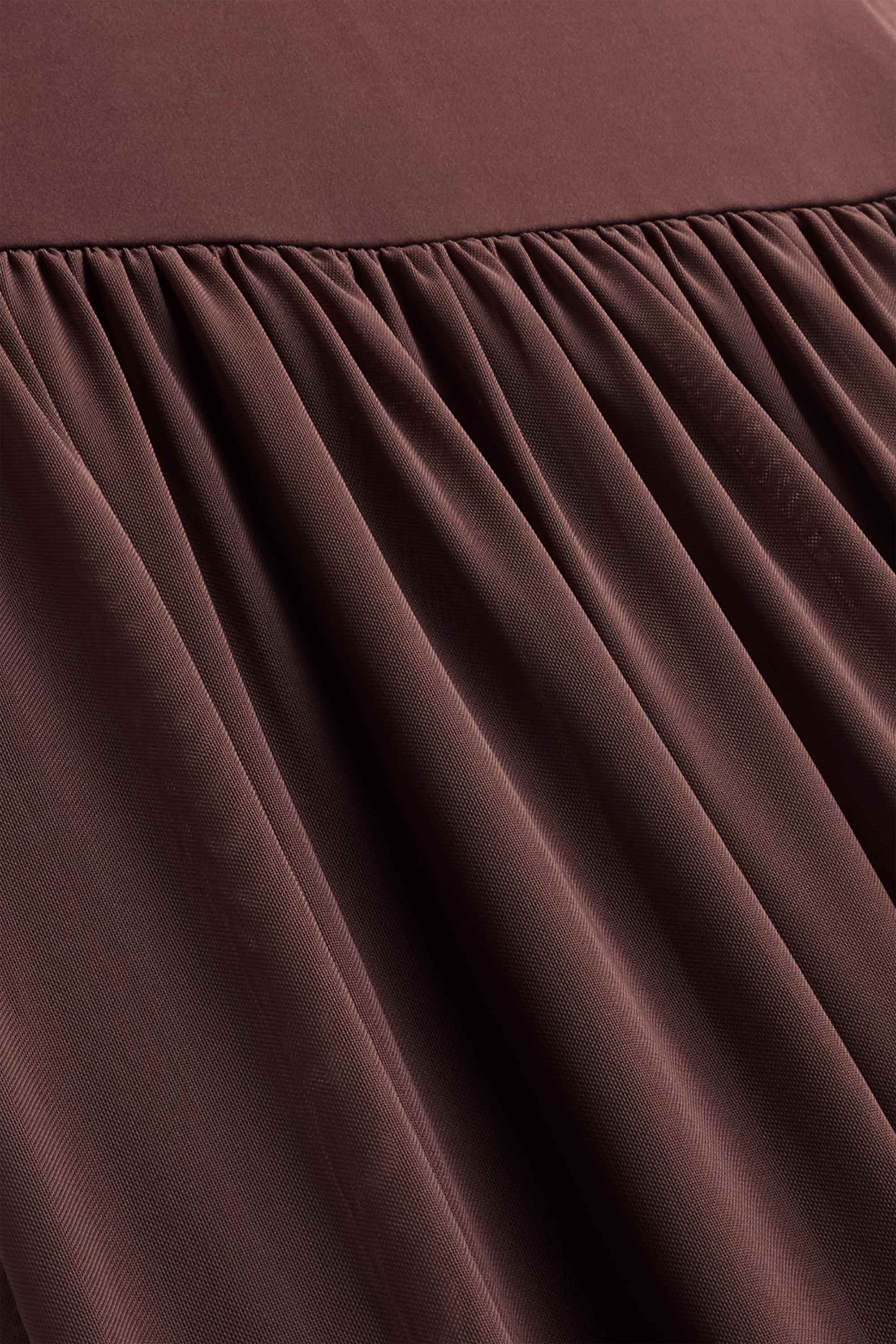 Dress - straight fit brown