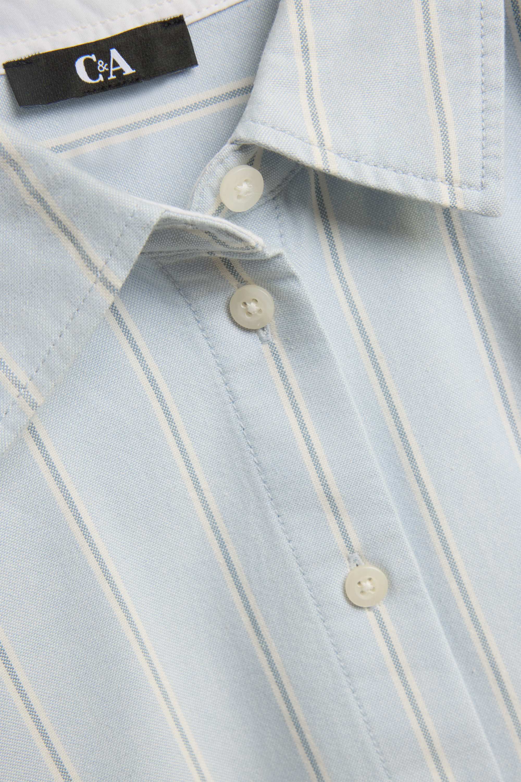 Shirt blouse - striped light blue