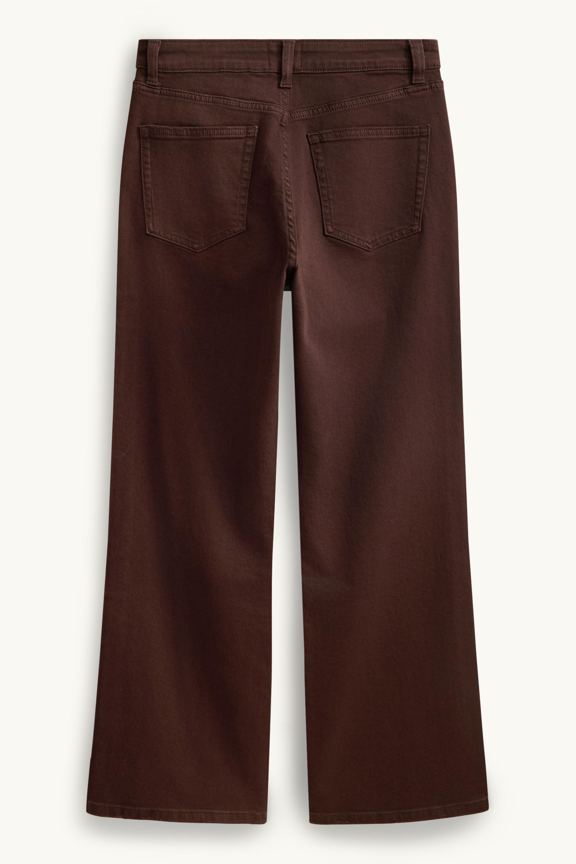 Baggy jeans - mid-rise waist dark brown