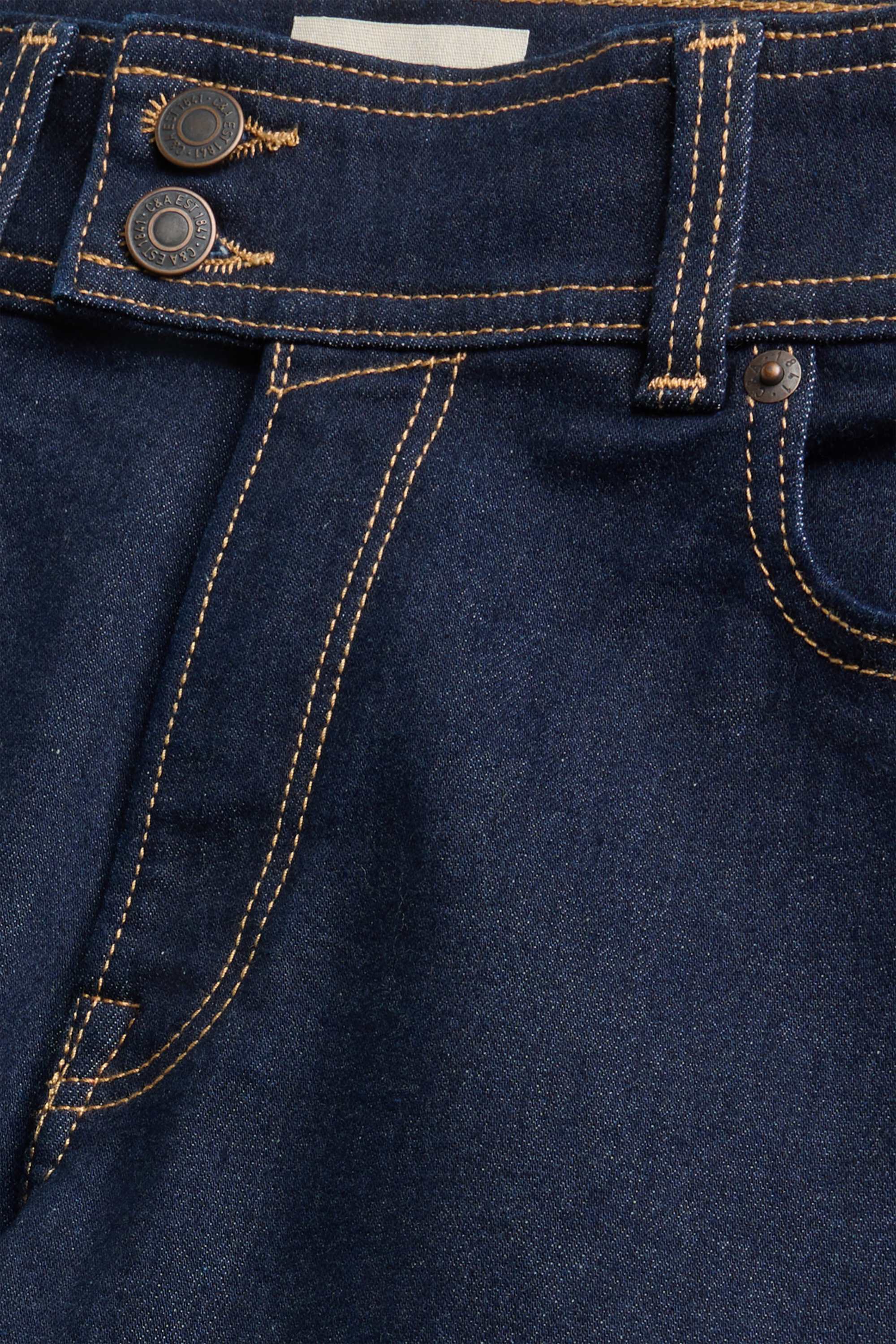 Capri jeans - low-rise waist denim-dark blue