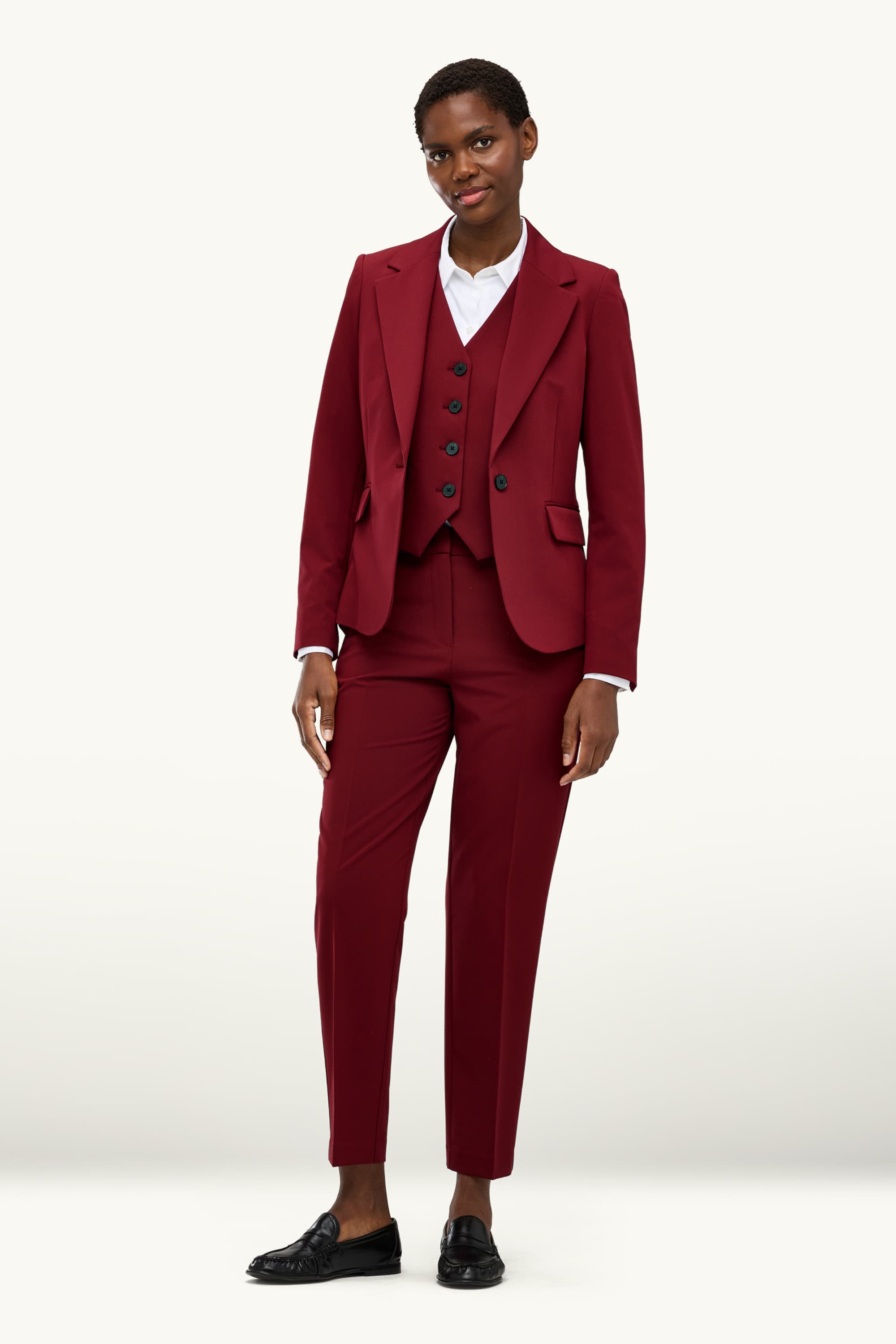 Business blazer - slim fit red