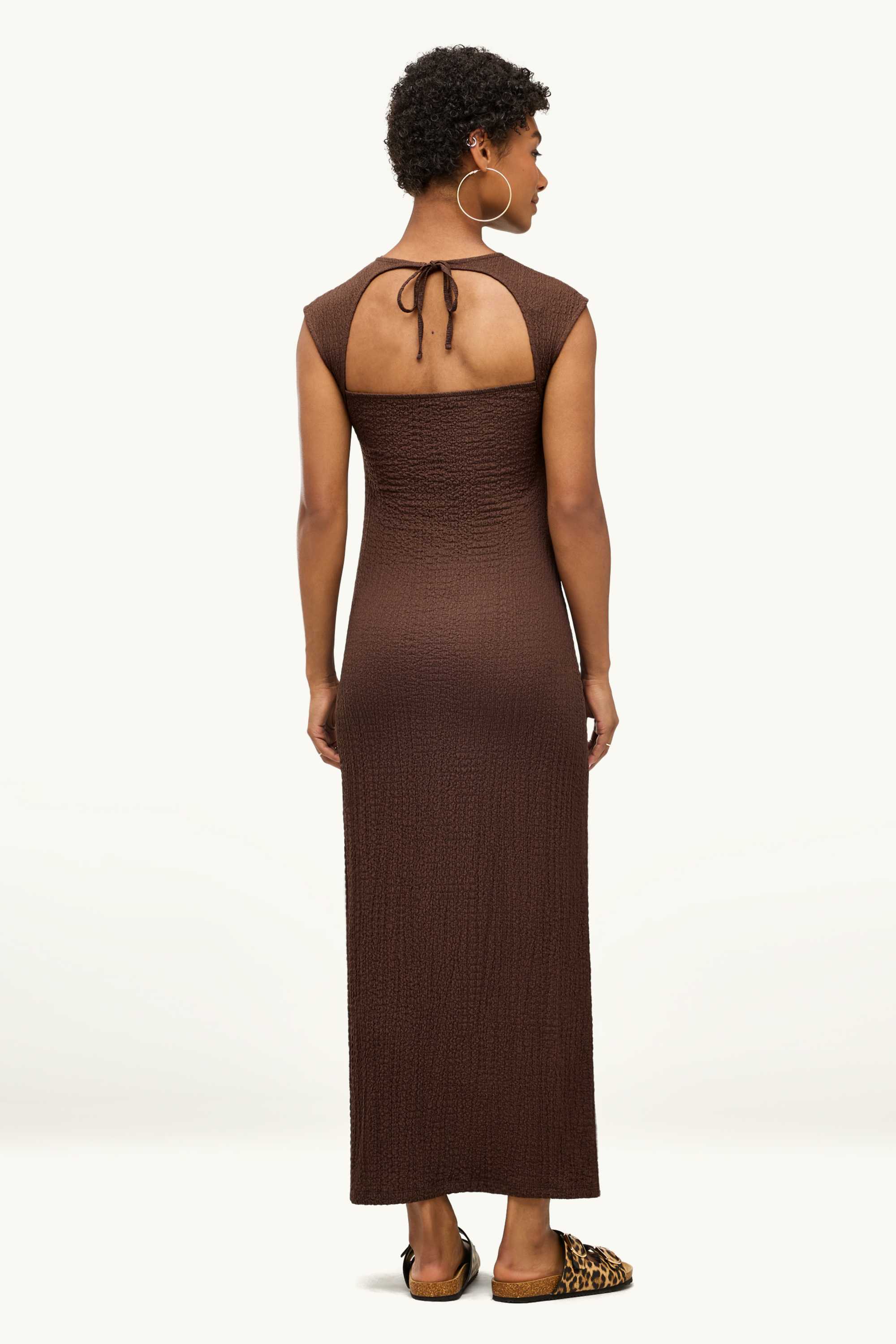 Bodycon dress dark brown