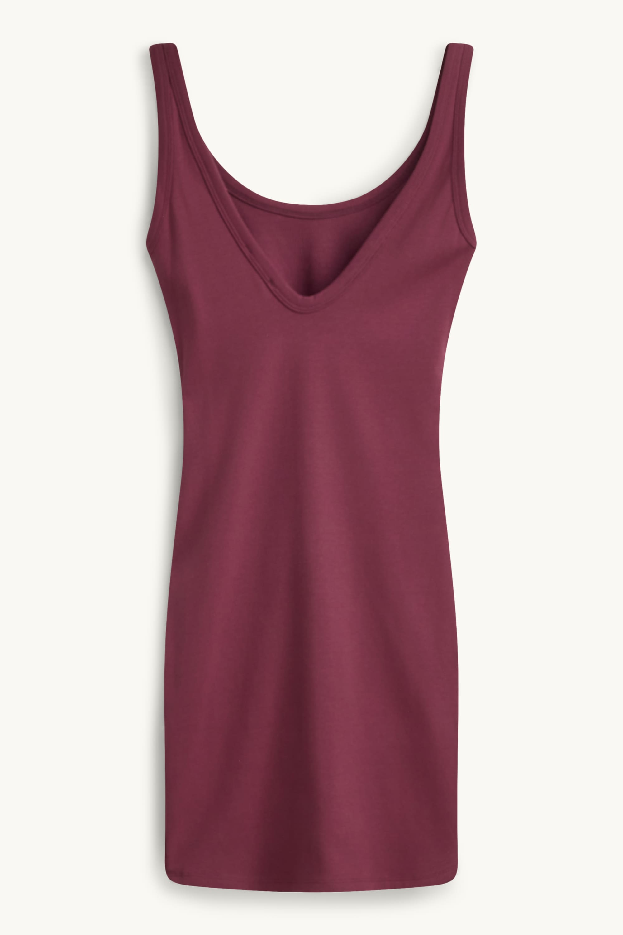 Bodycon dress - ribbed purple