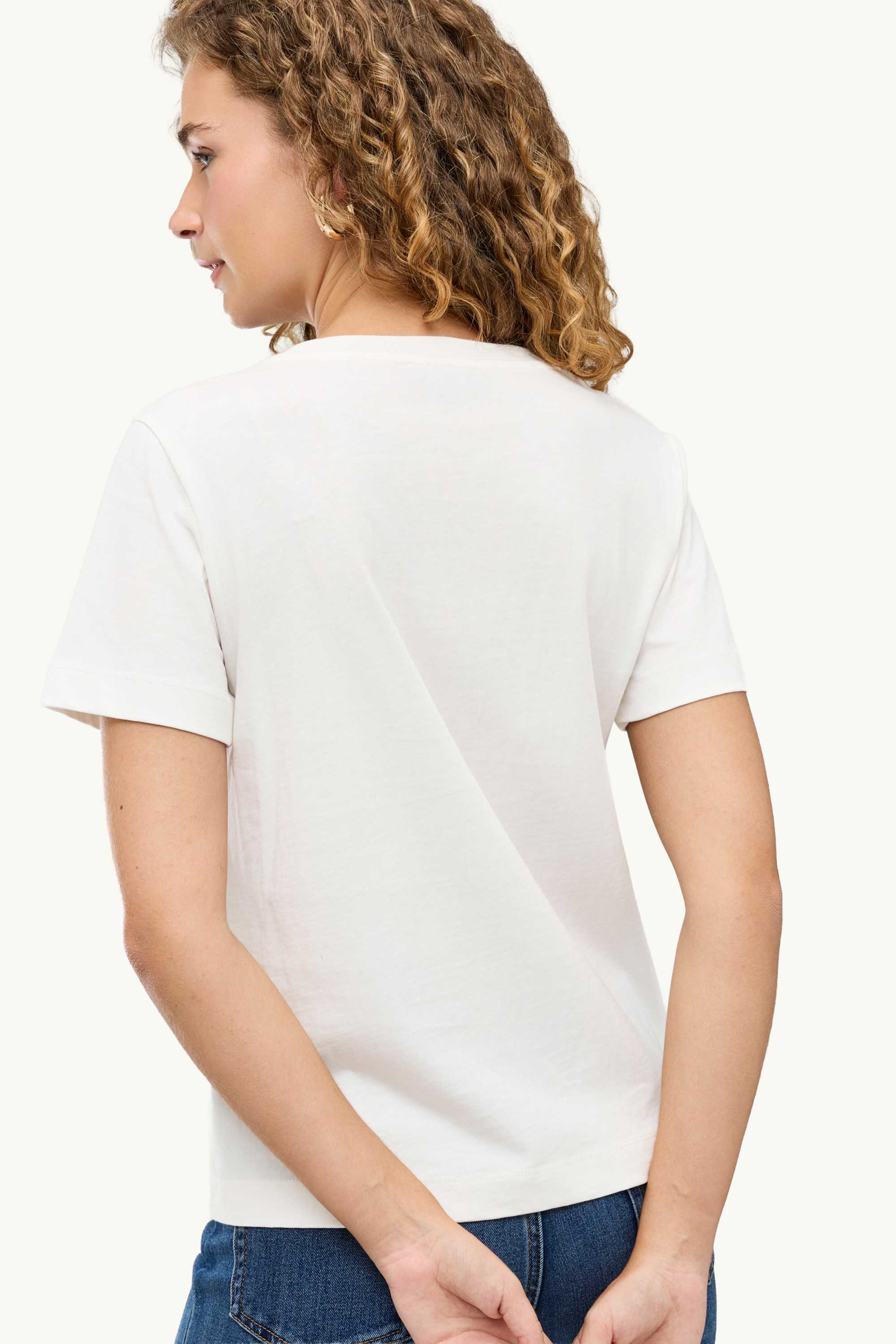 T-shirt - regular fit - floral cremewhite