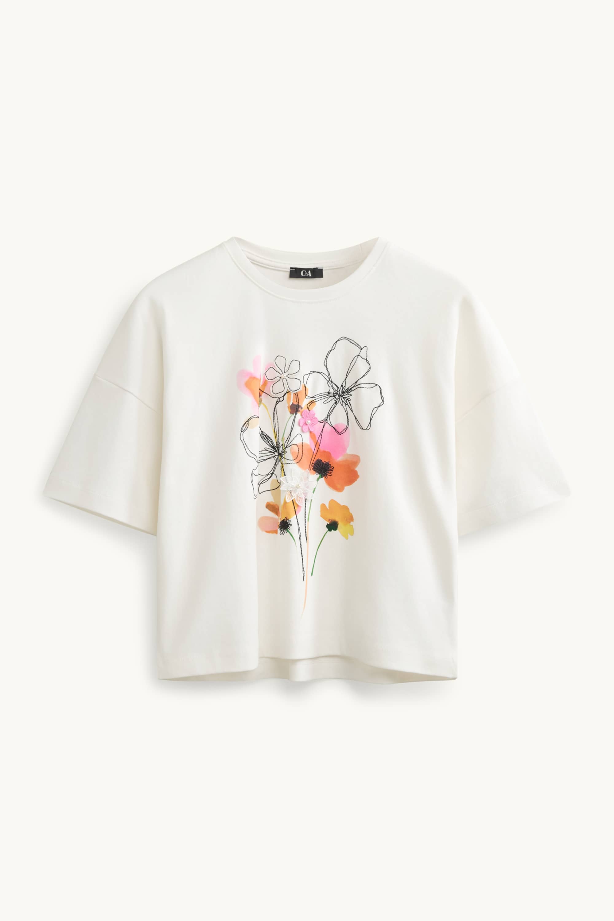 T-shirt - relaxed fit white