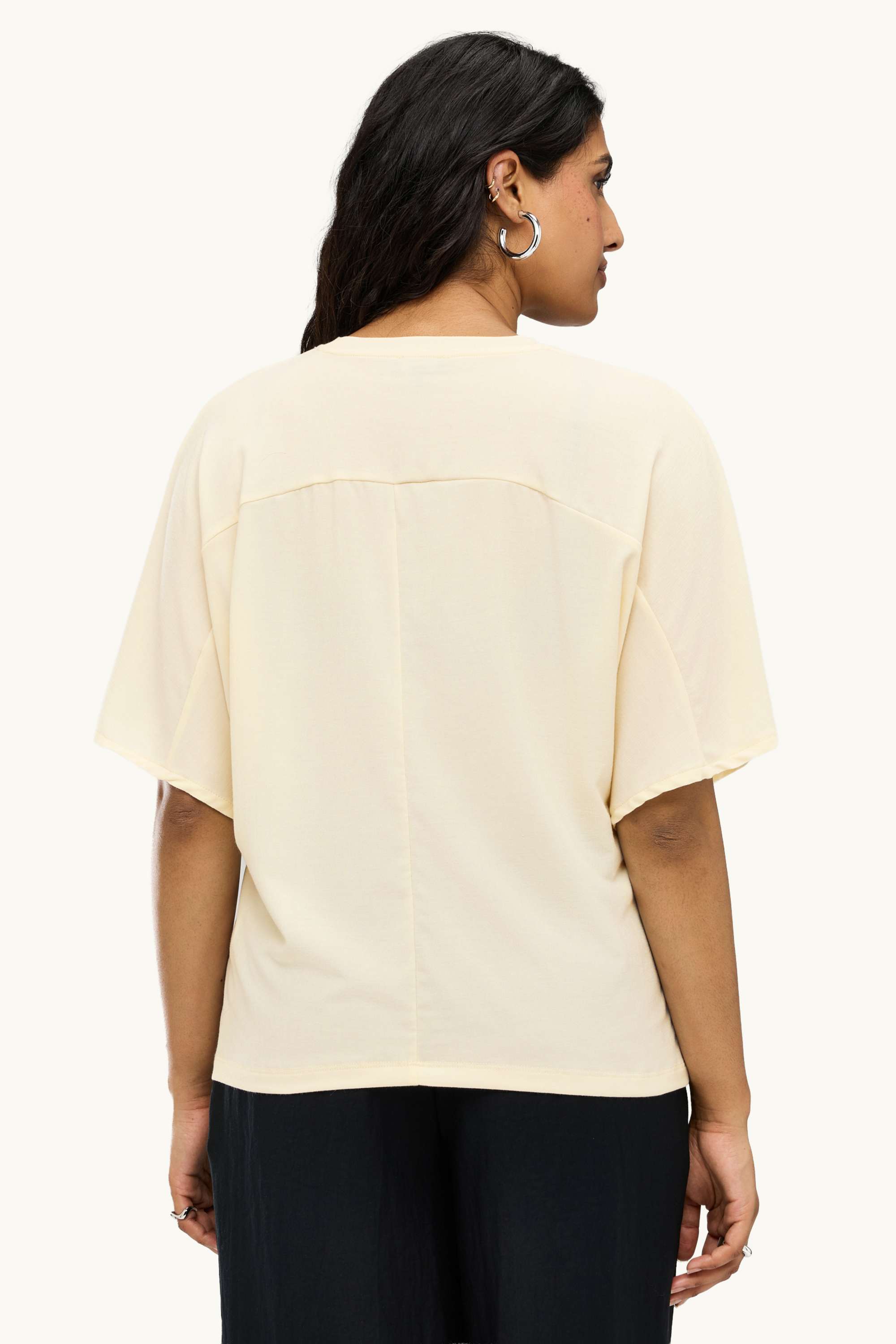 T-shirt - relaxed fit creme