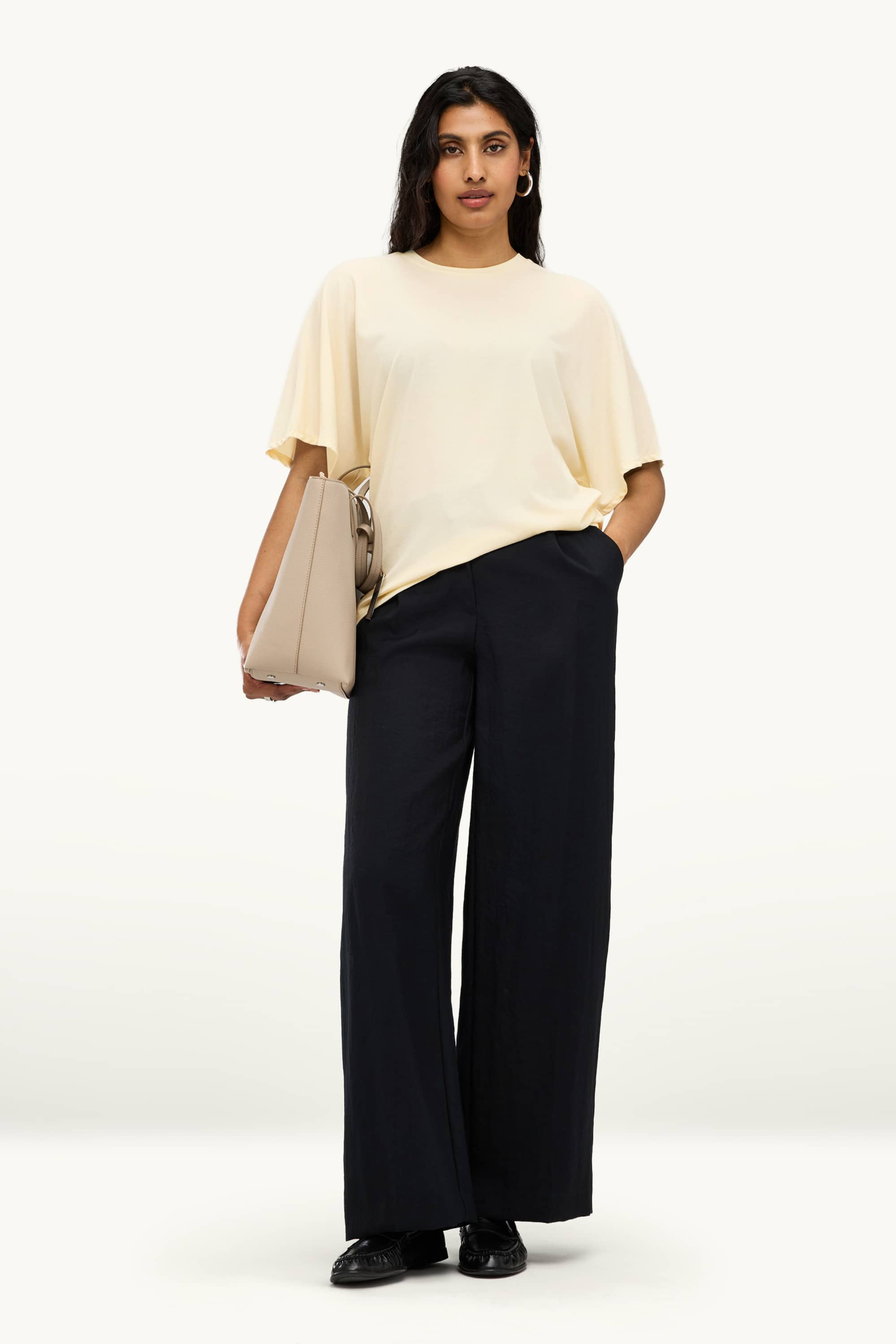 T-shirt - relaxed fit creme