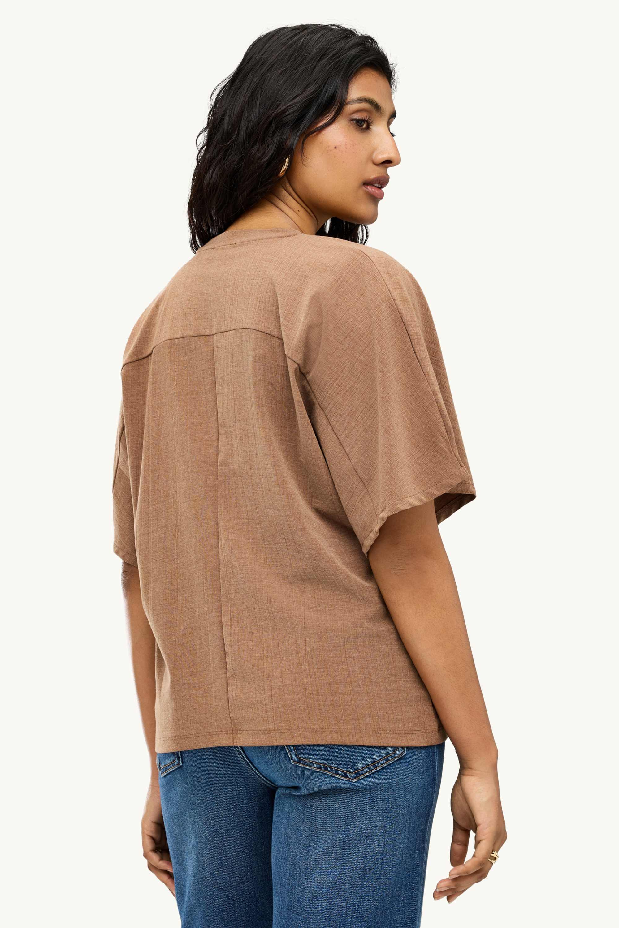 T-shirt - relaxed fit brown