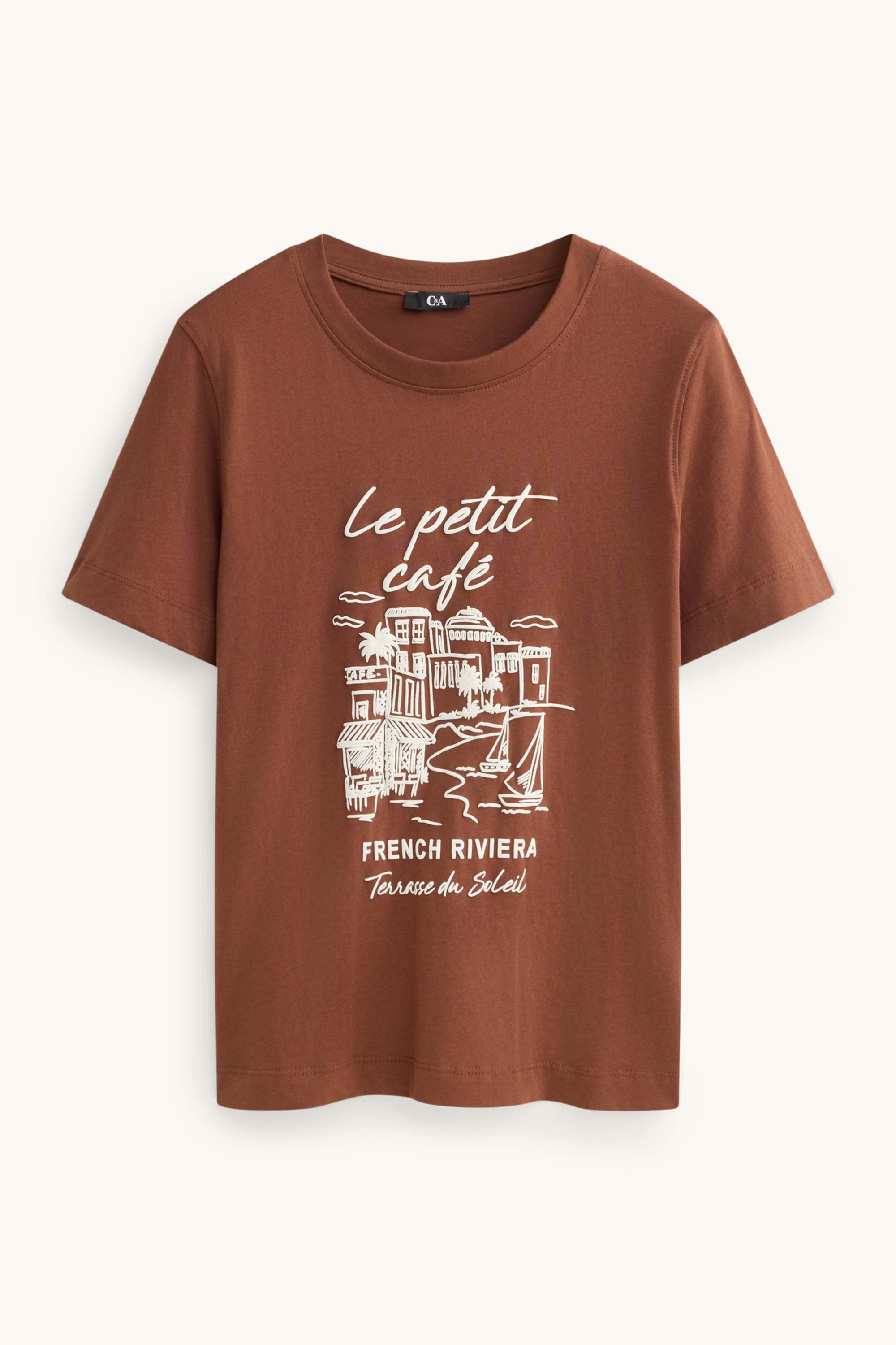 T-shirt - regular fit brown