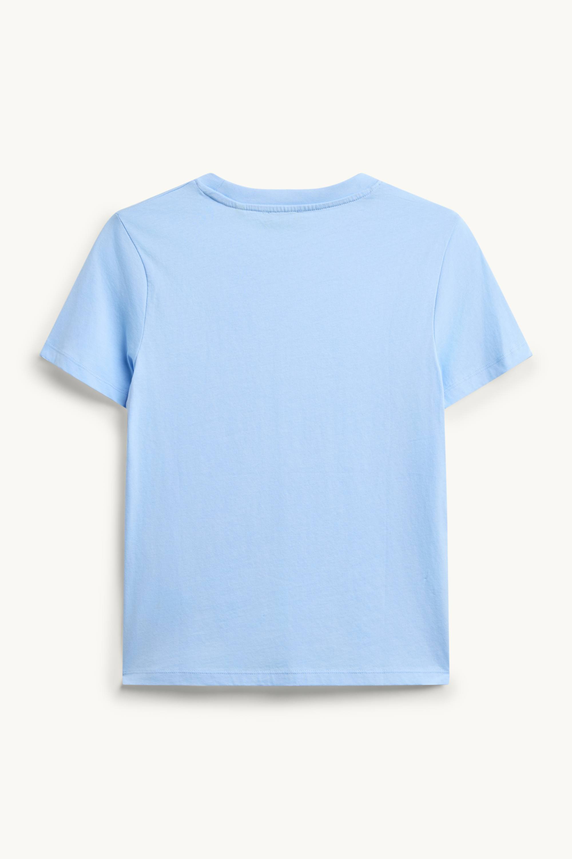 T-shirt - regular fit - shiny light blue