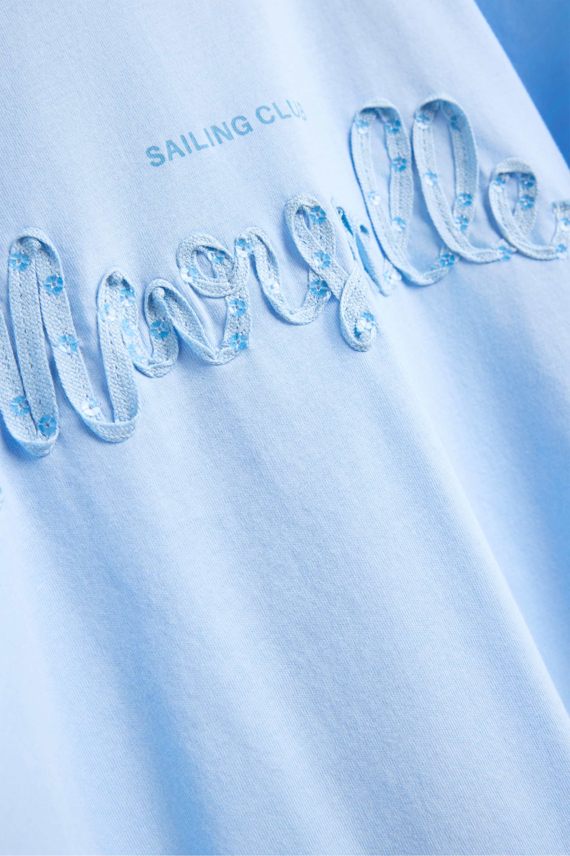 T-shirt - regular fit - shiny light blue