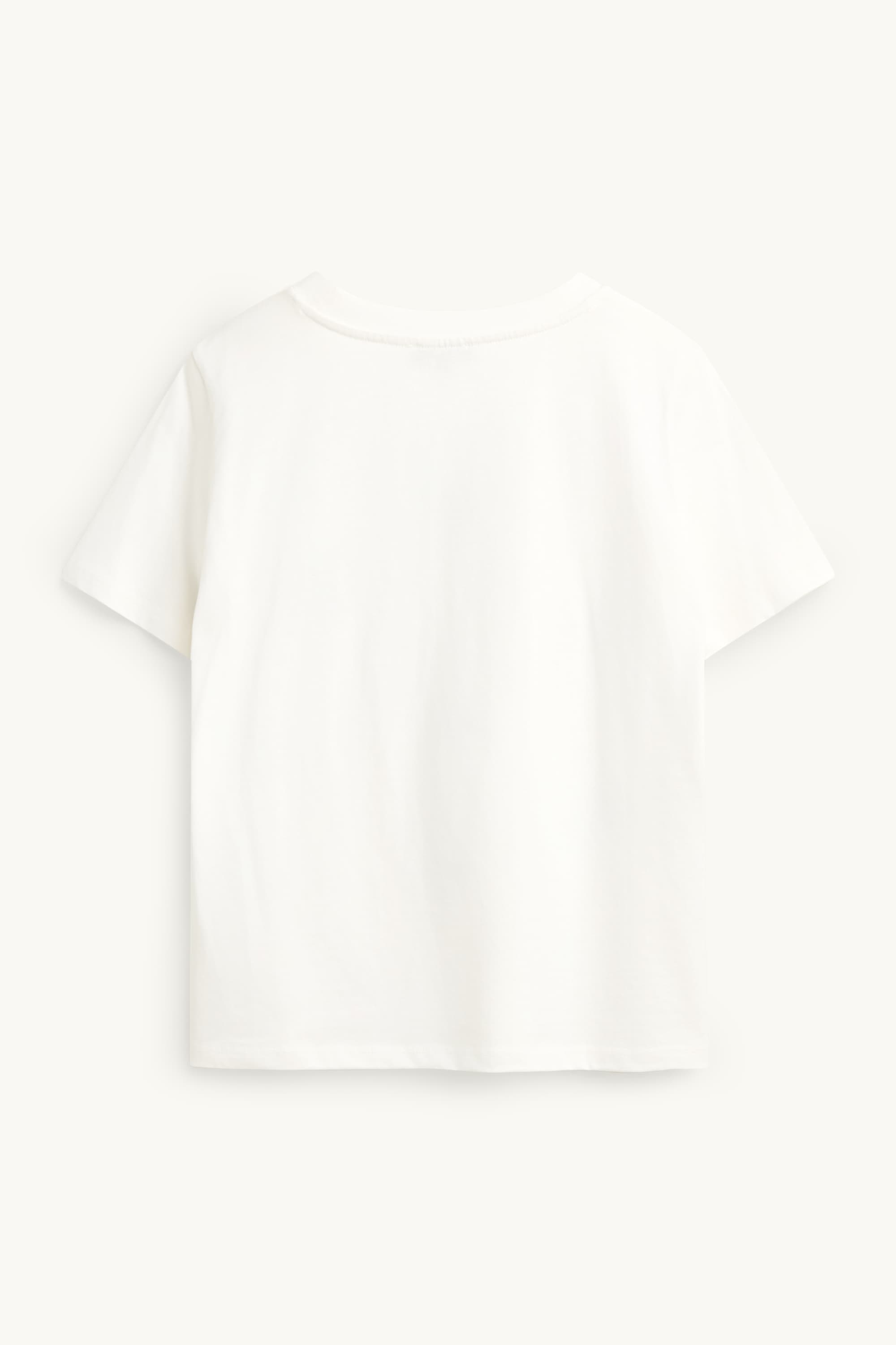 T-shirt with beads - regular fit white / black