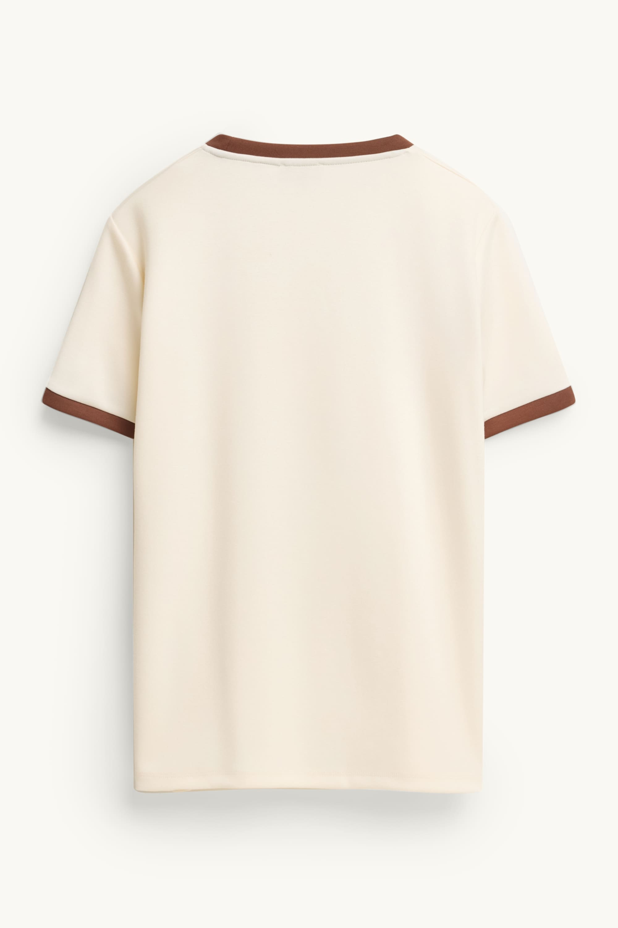 T-shirt - relaxed fit brown / cremewhite