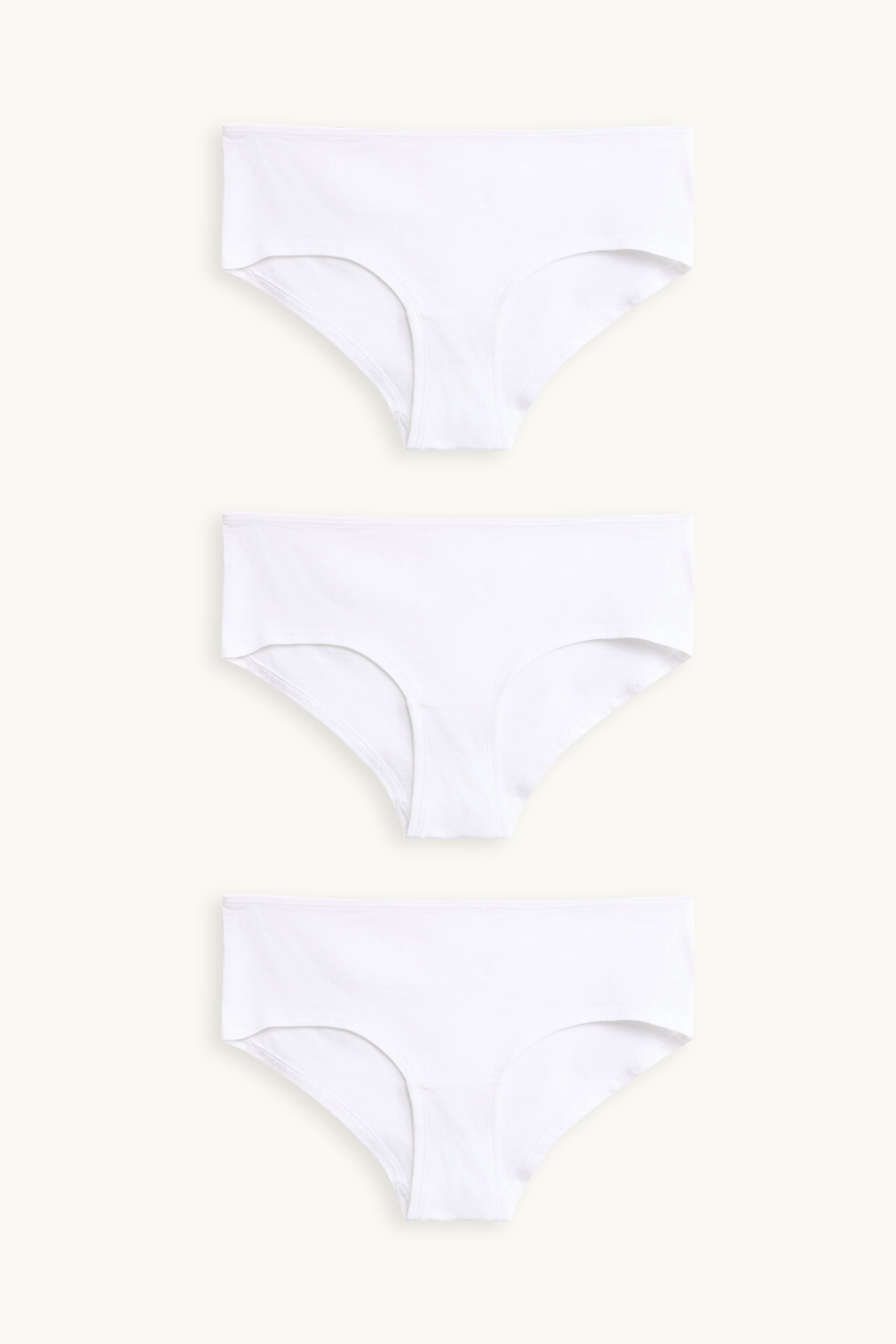 Multipack of 3 - hipsters white