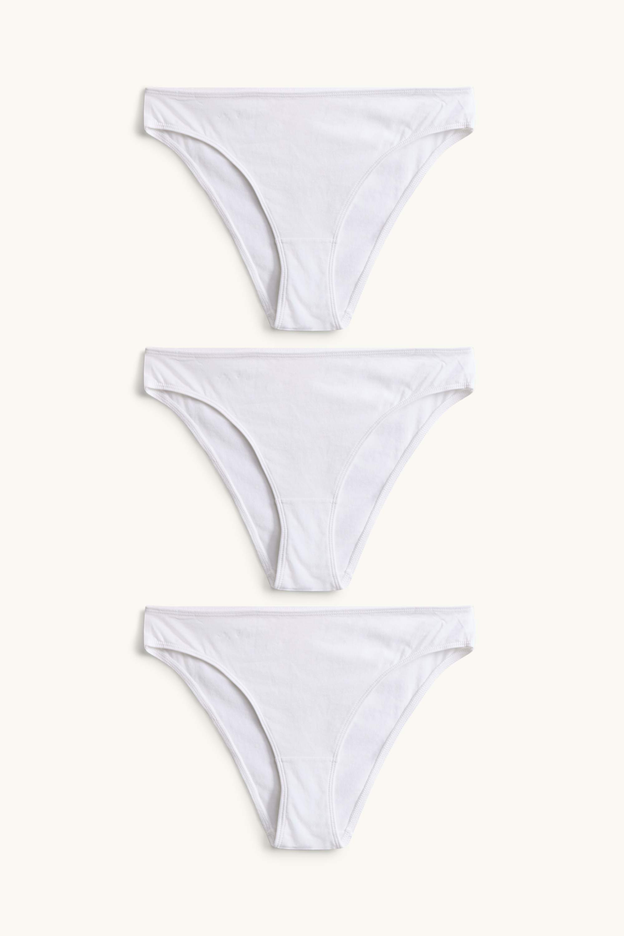 Multipack of 3 - knickers white