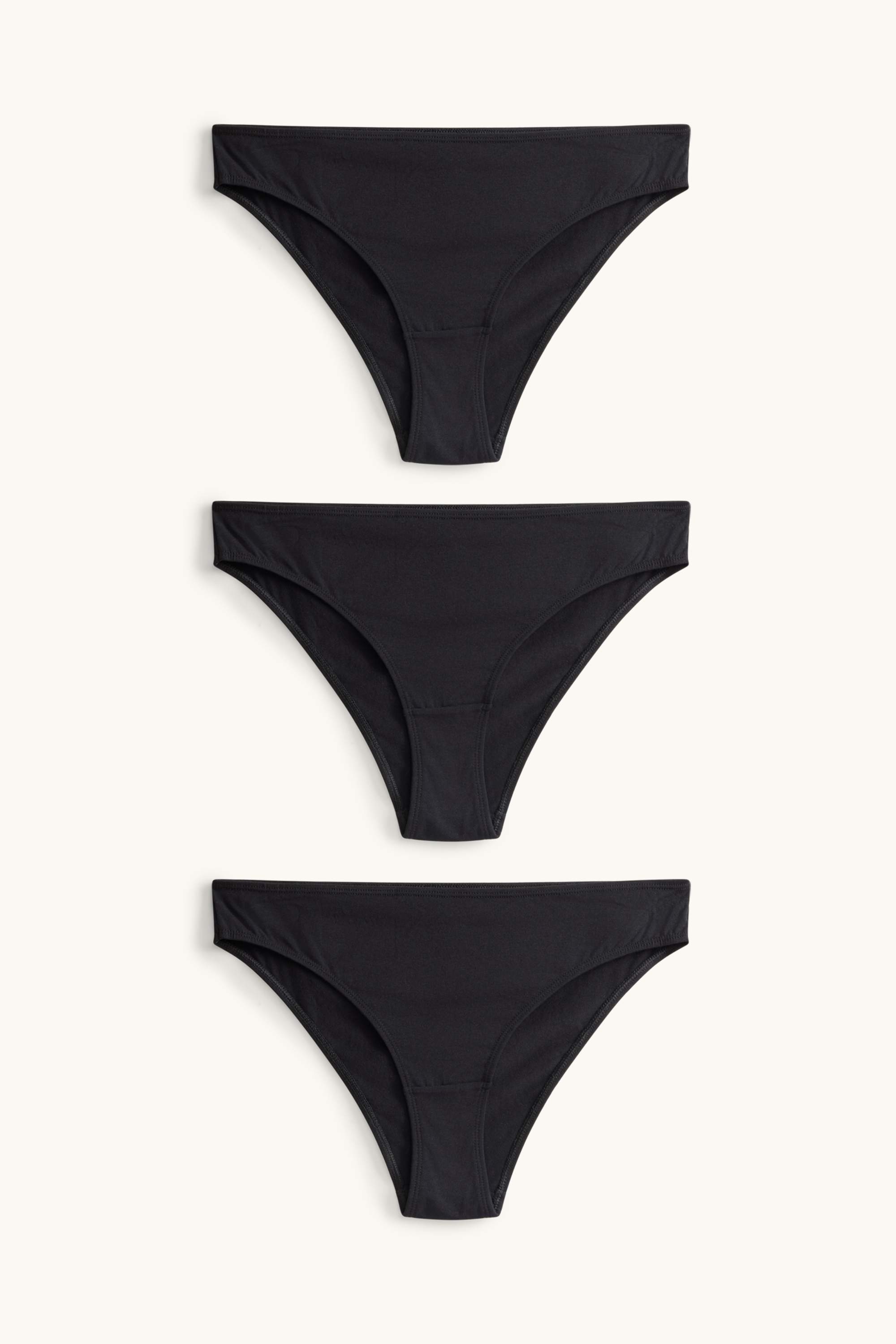 Multipack of 3 - knickers black