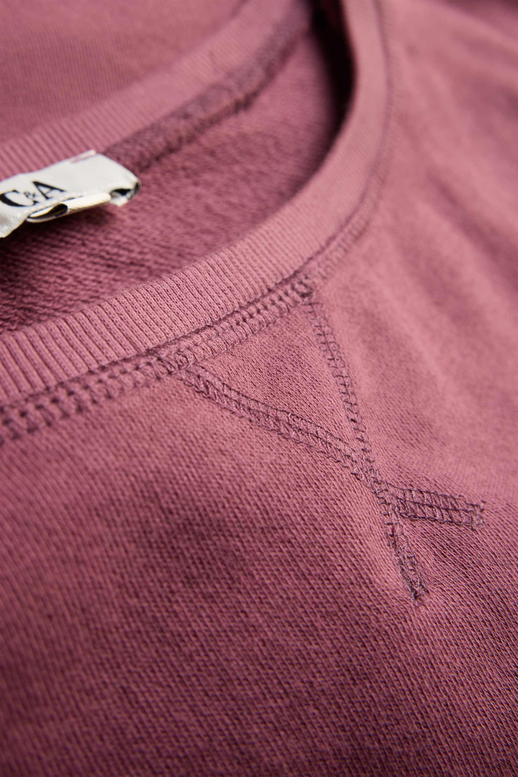 Cropped T-shirt - oversized red