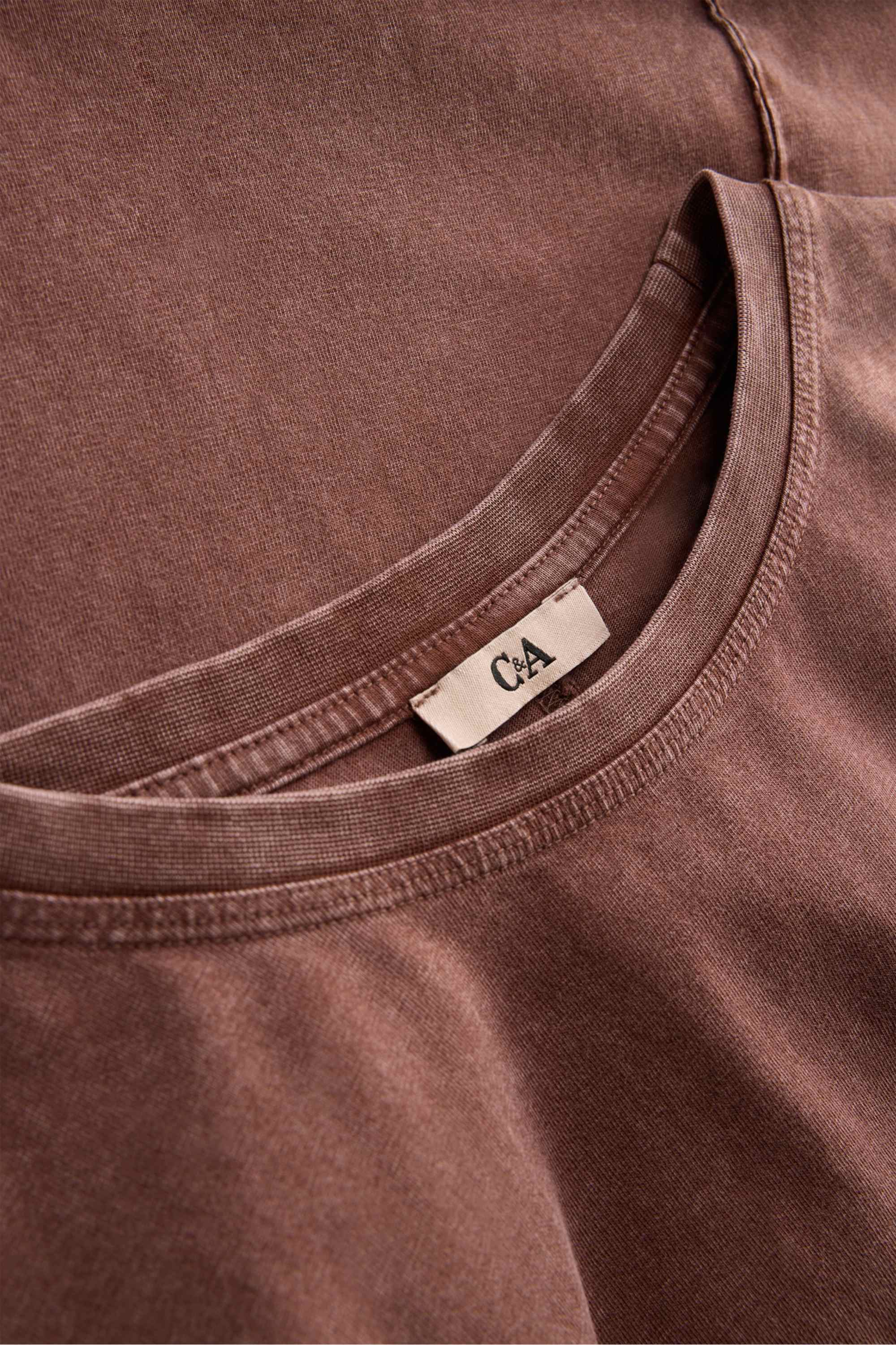 T-shirt - oversized brown