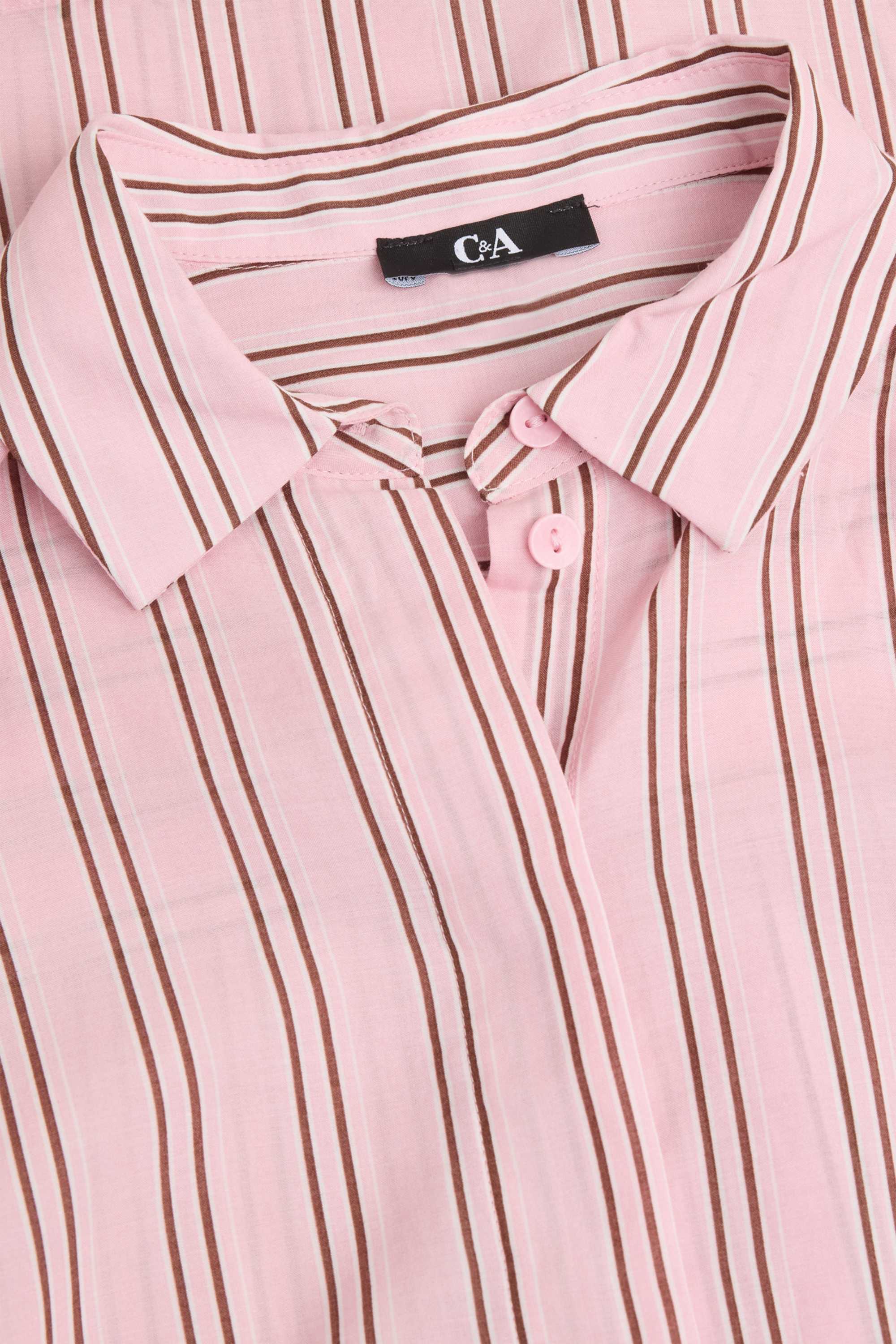 Shirt blouse - striped rose