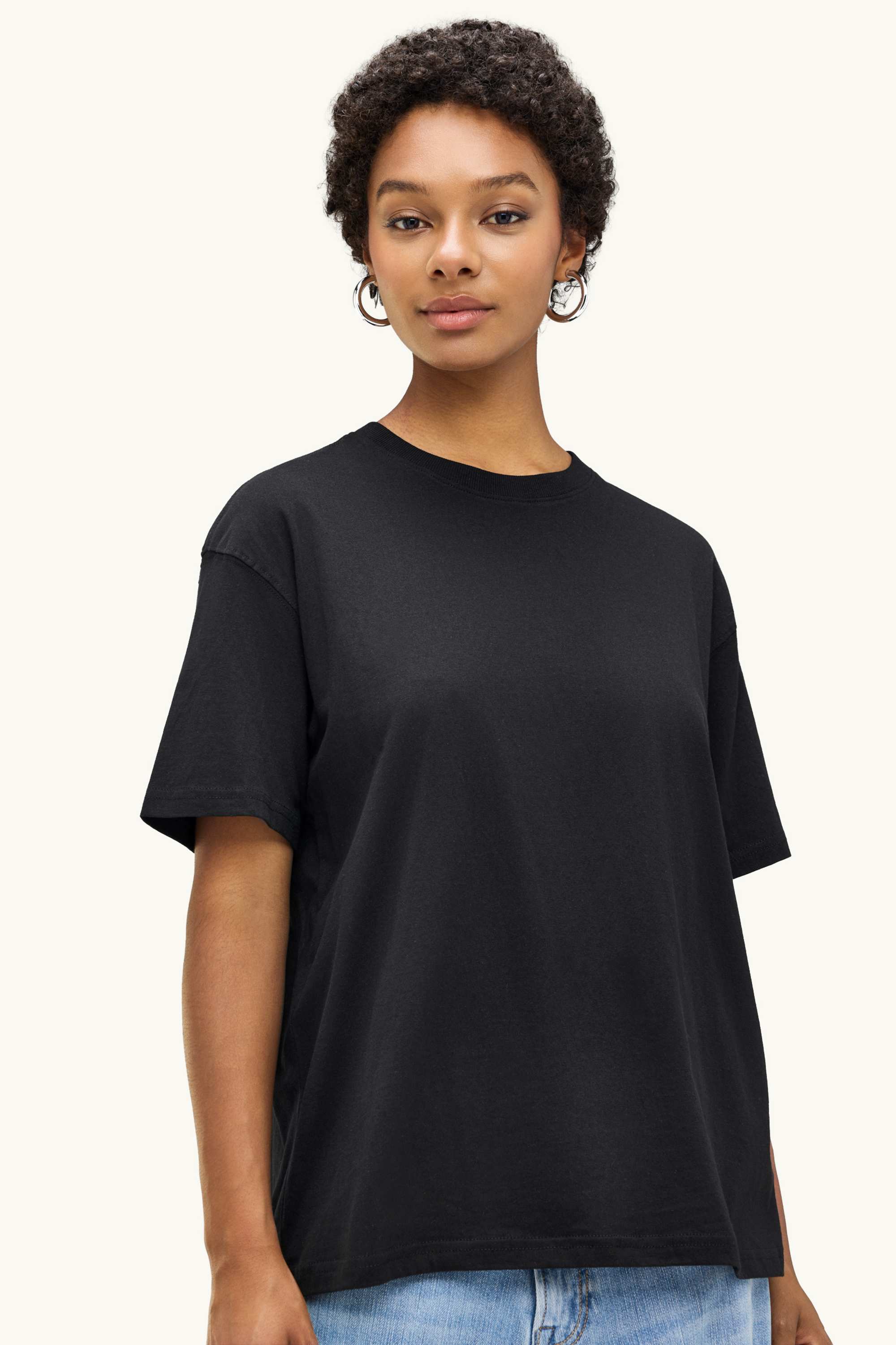 T-shirt - oversized black