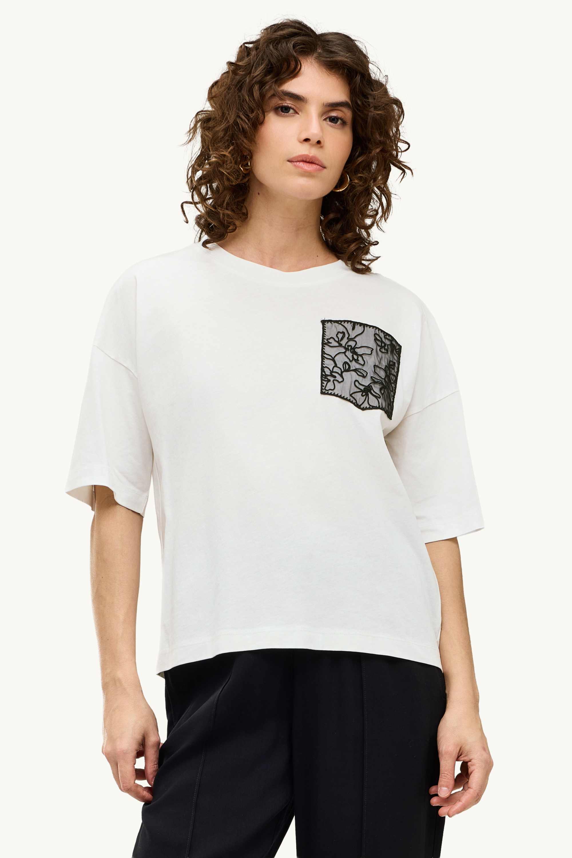 T-shirt - relaxed fit white
