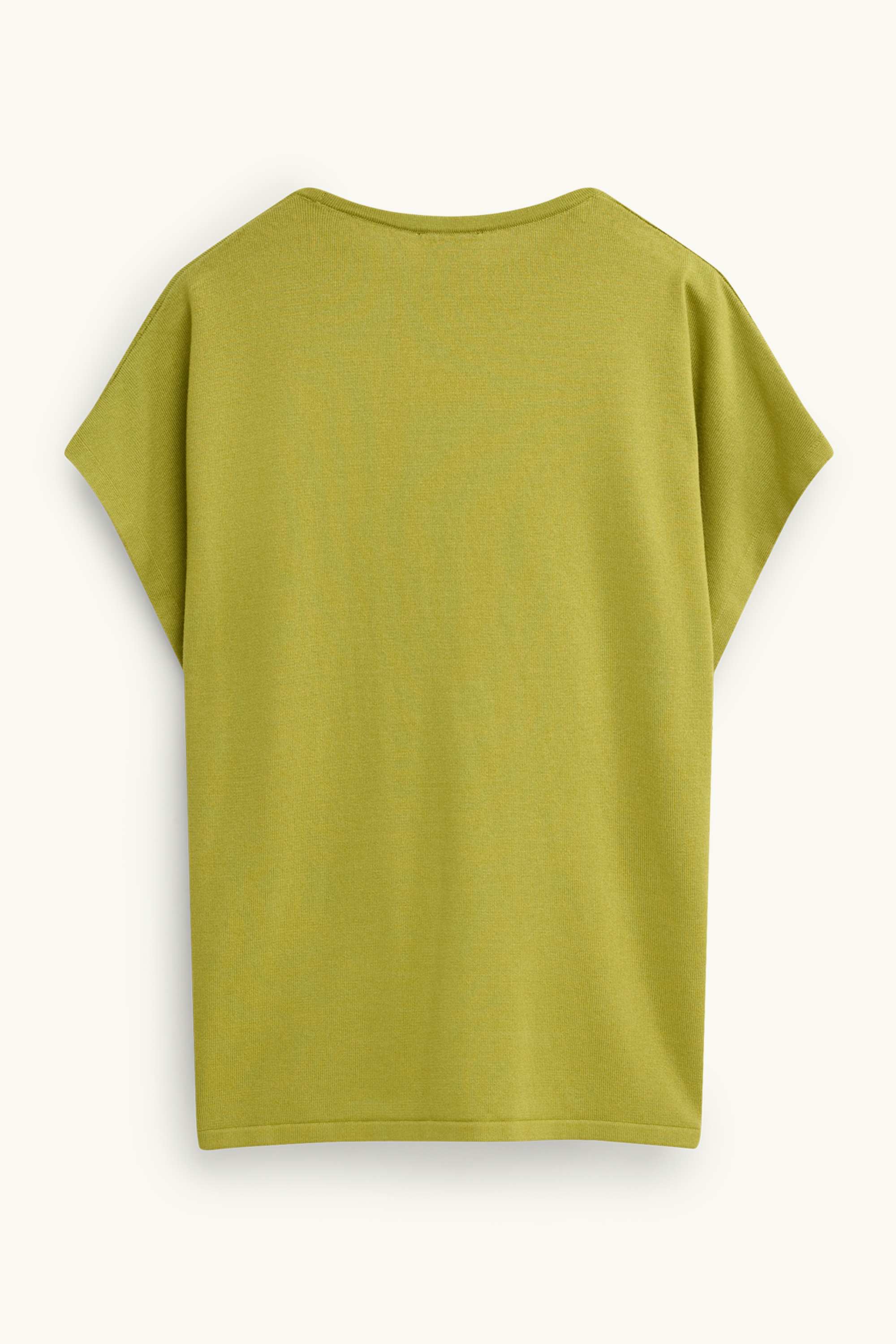 Knitted jumper - short sleeve green