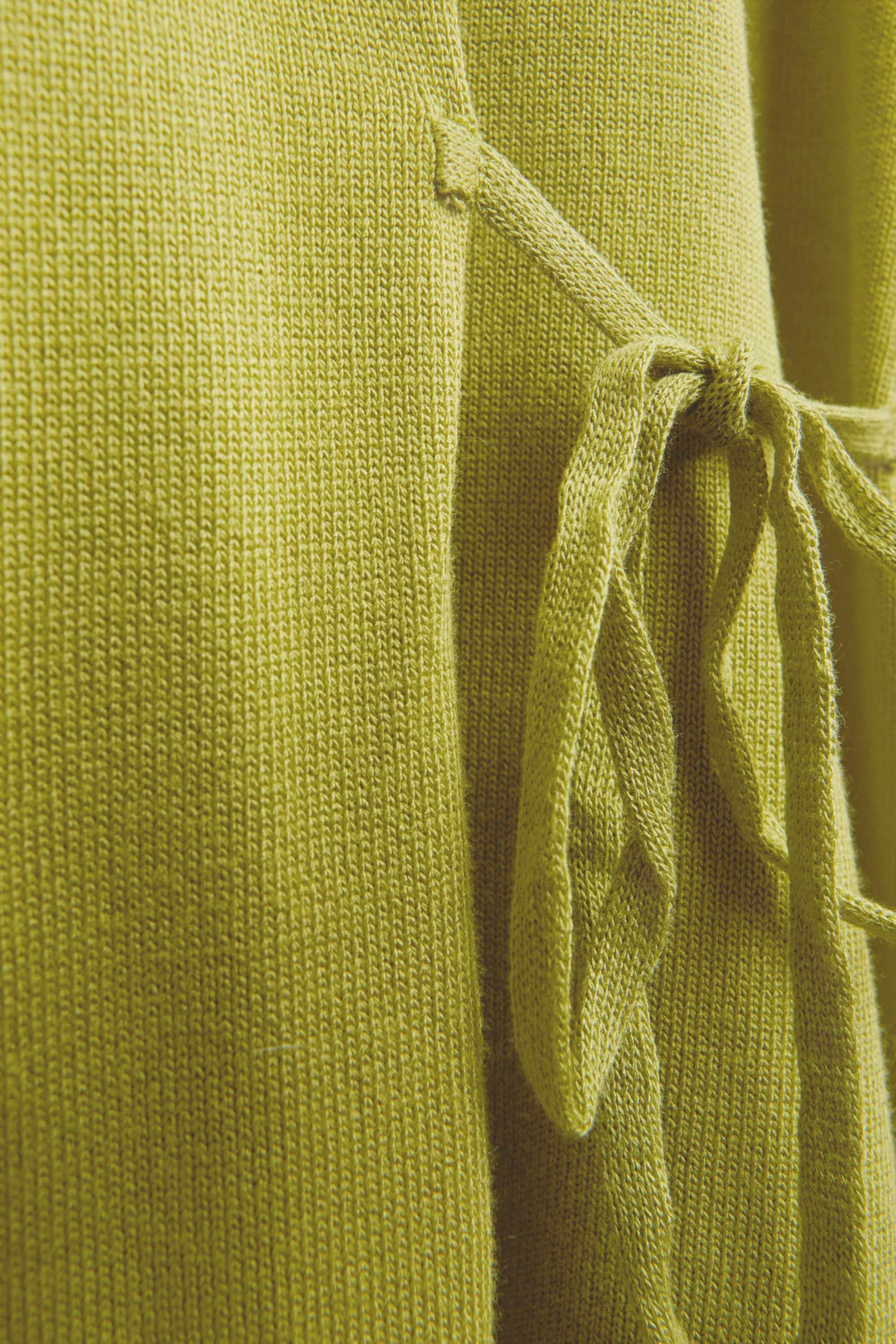 Knitted jumper - short sleeve green