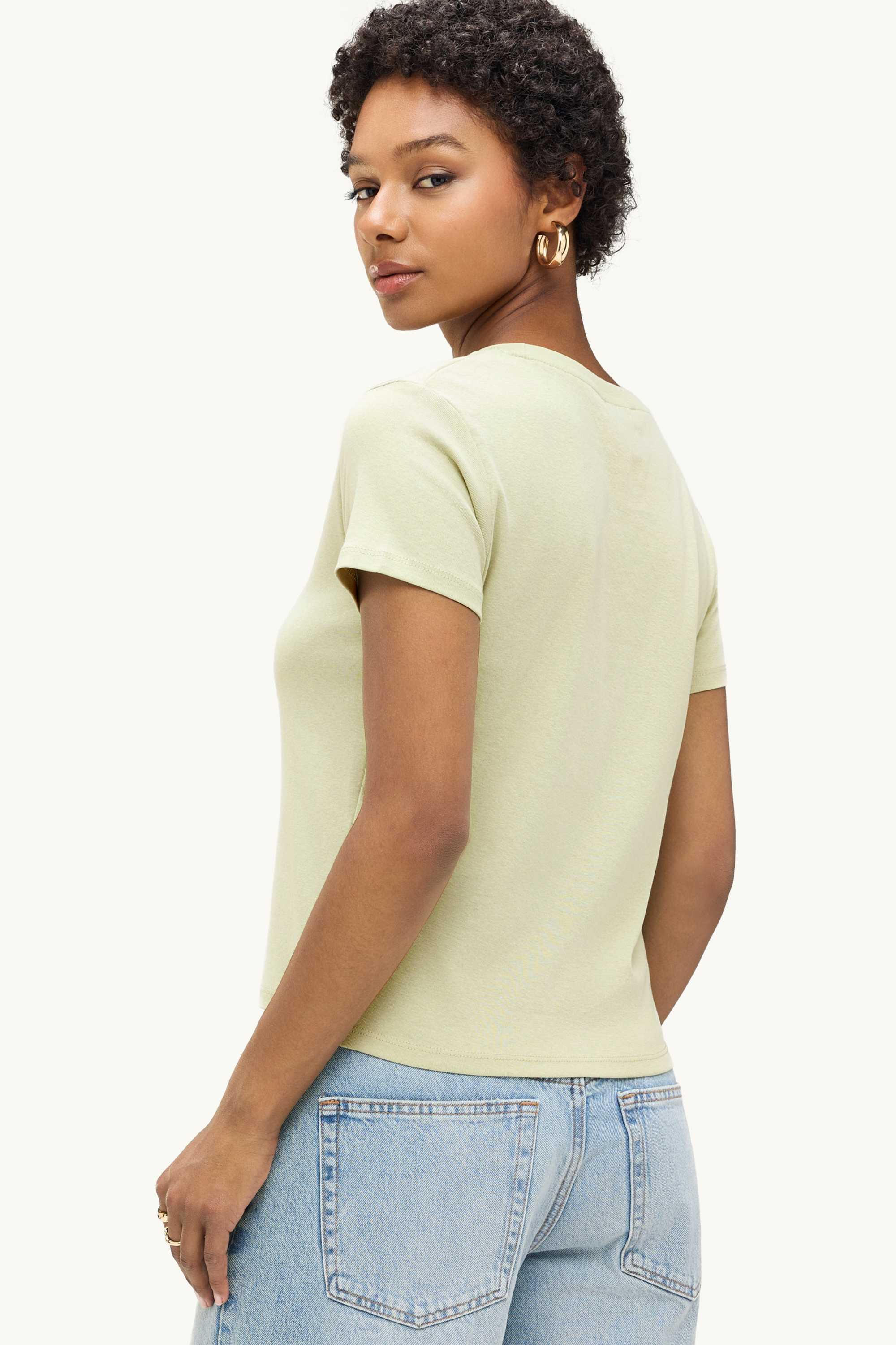 T-shirt - slim fit light green